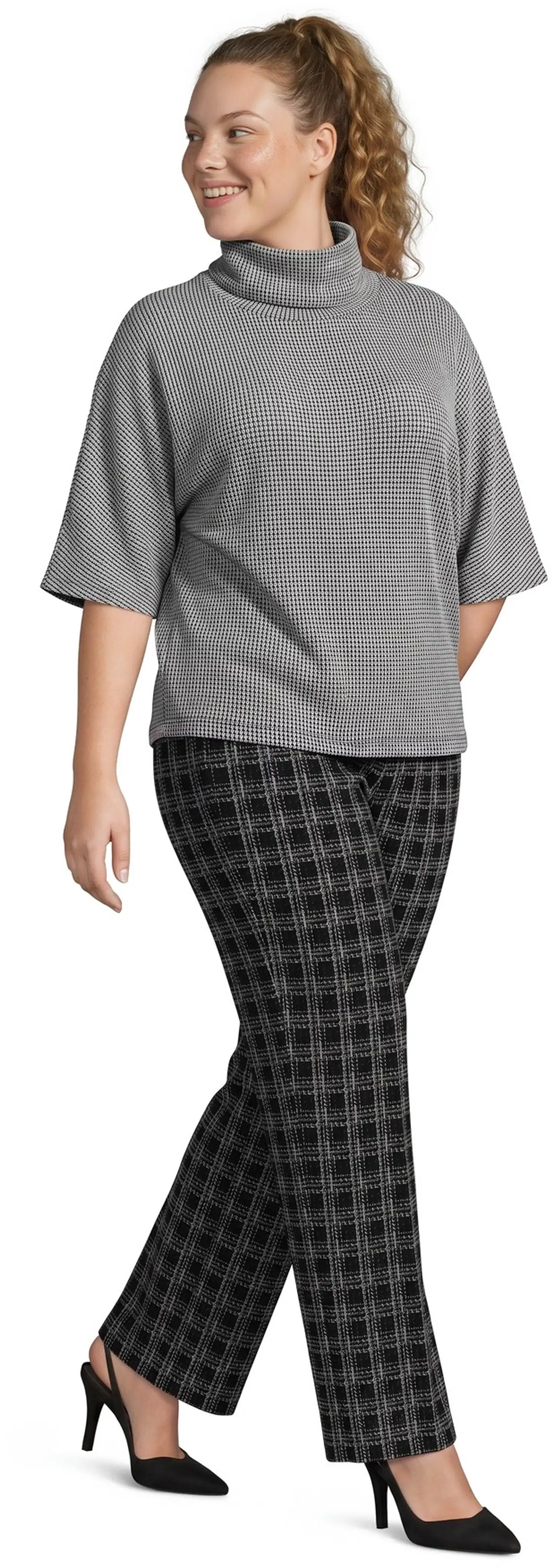 House naisten neulospusero 213HP30616, D-mitoitus - Grey textured - 4