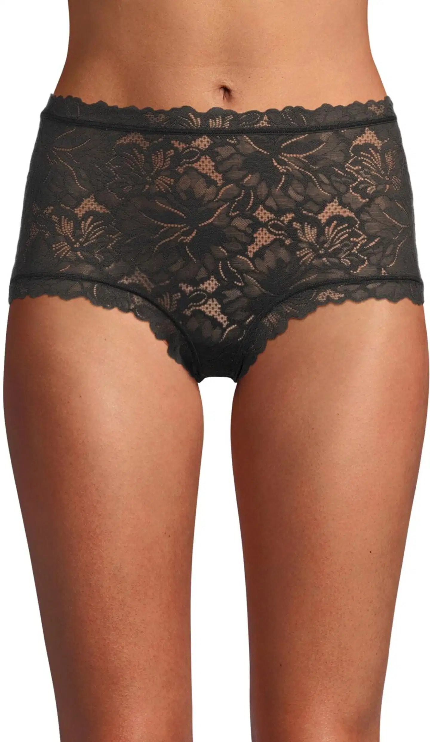 Actuelle naisten pitsihipsterit 210A332624 - Black - 1