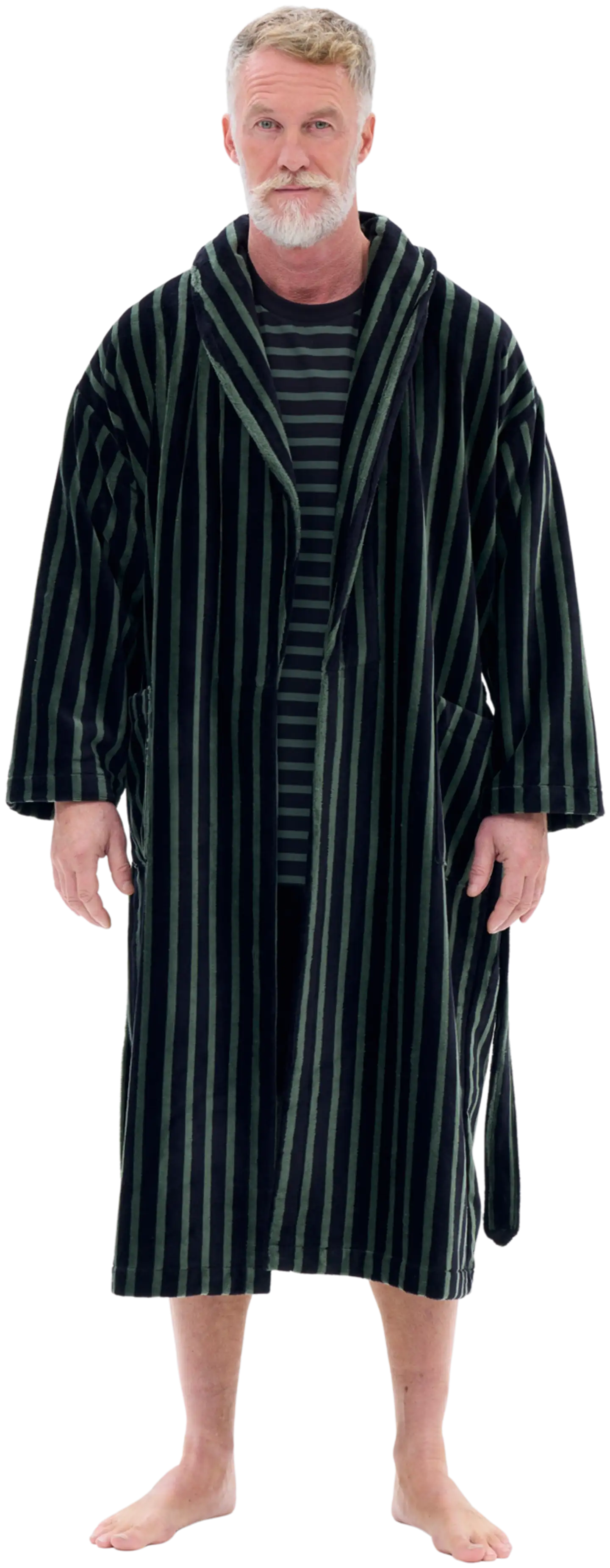 RATIA kylpytakki - musta/t. vihreä - 4