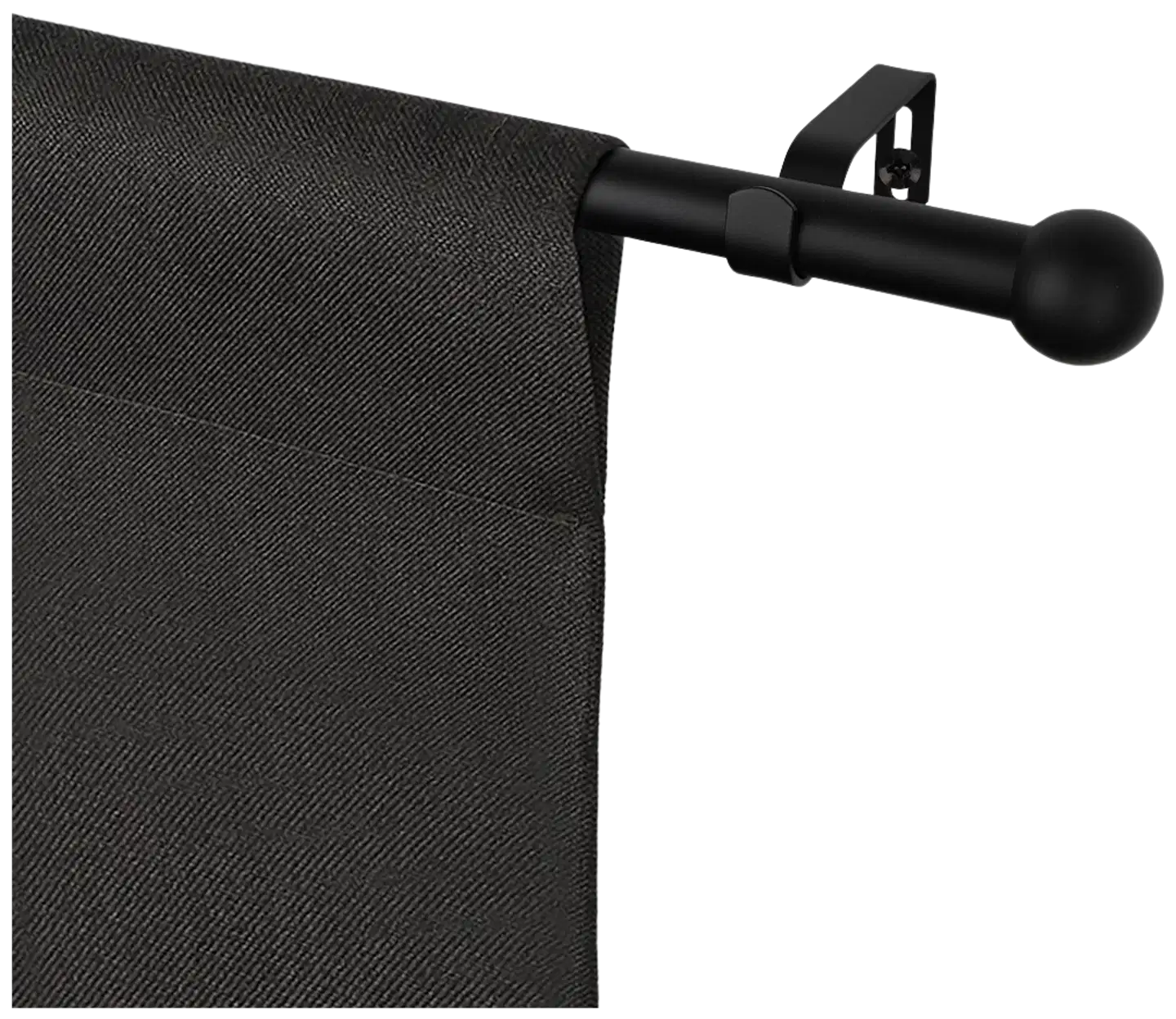 Ihanin verhotanko Elise mattamusta 120-210cm 16/19mm - 1