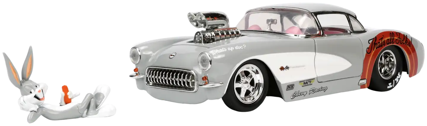 Jada Looney Tunes Väiski Vemmelsääri ja 1957 Chevrolet Corvette, 19 cm, 1:24, die-cast - 3