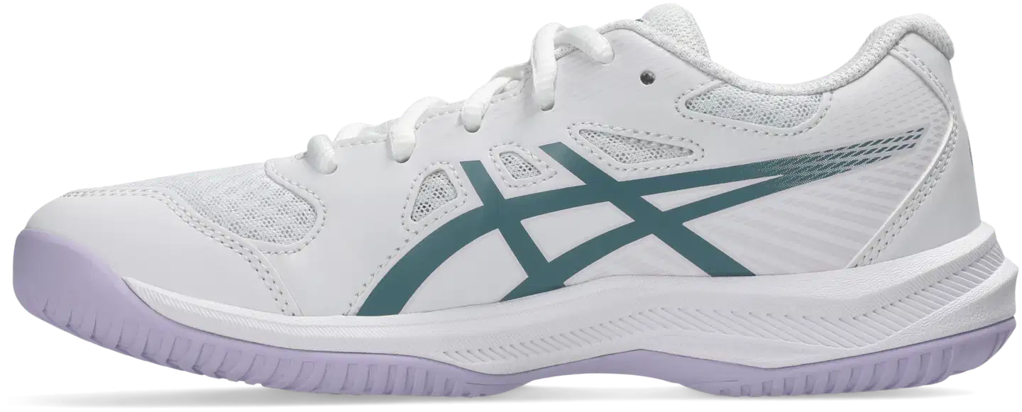 Asics Upcourt 6 GS lasten sisäpelikenkä - WHITE/FOGGY TEAL - 3