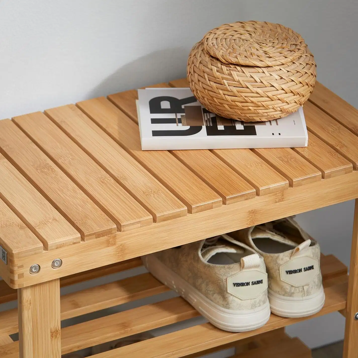 SoBuy kenkäkaappi bambu FSR02-K-N - 6