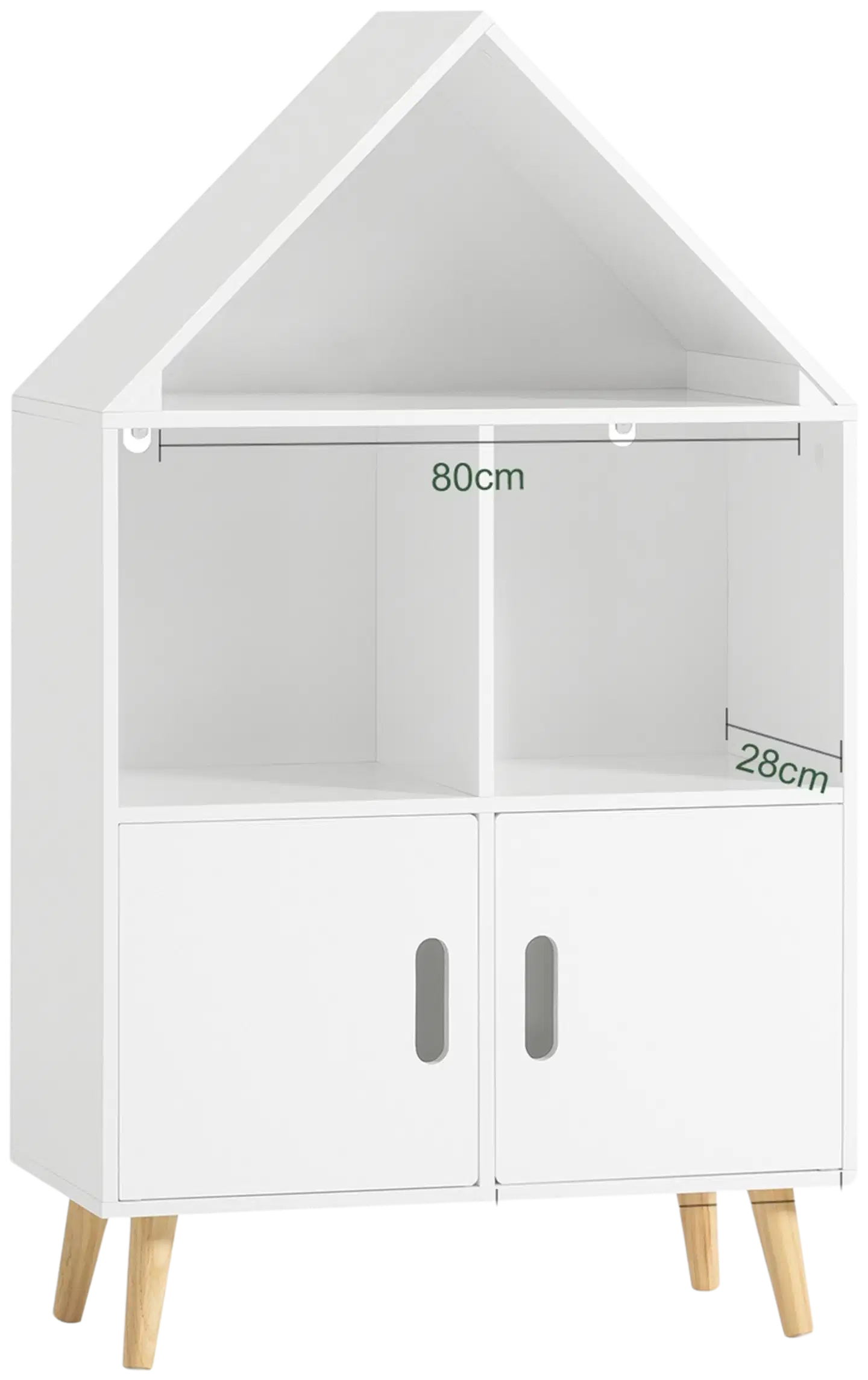 SoBuy lastenhylly valkoinen KMB58-W - 3