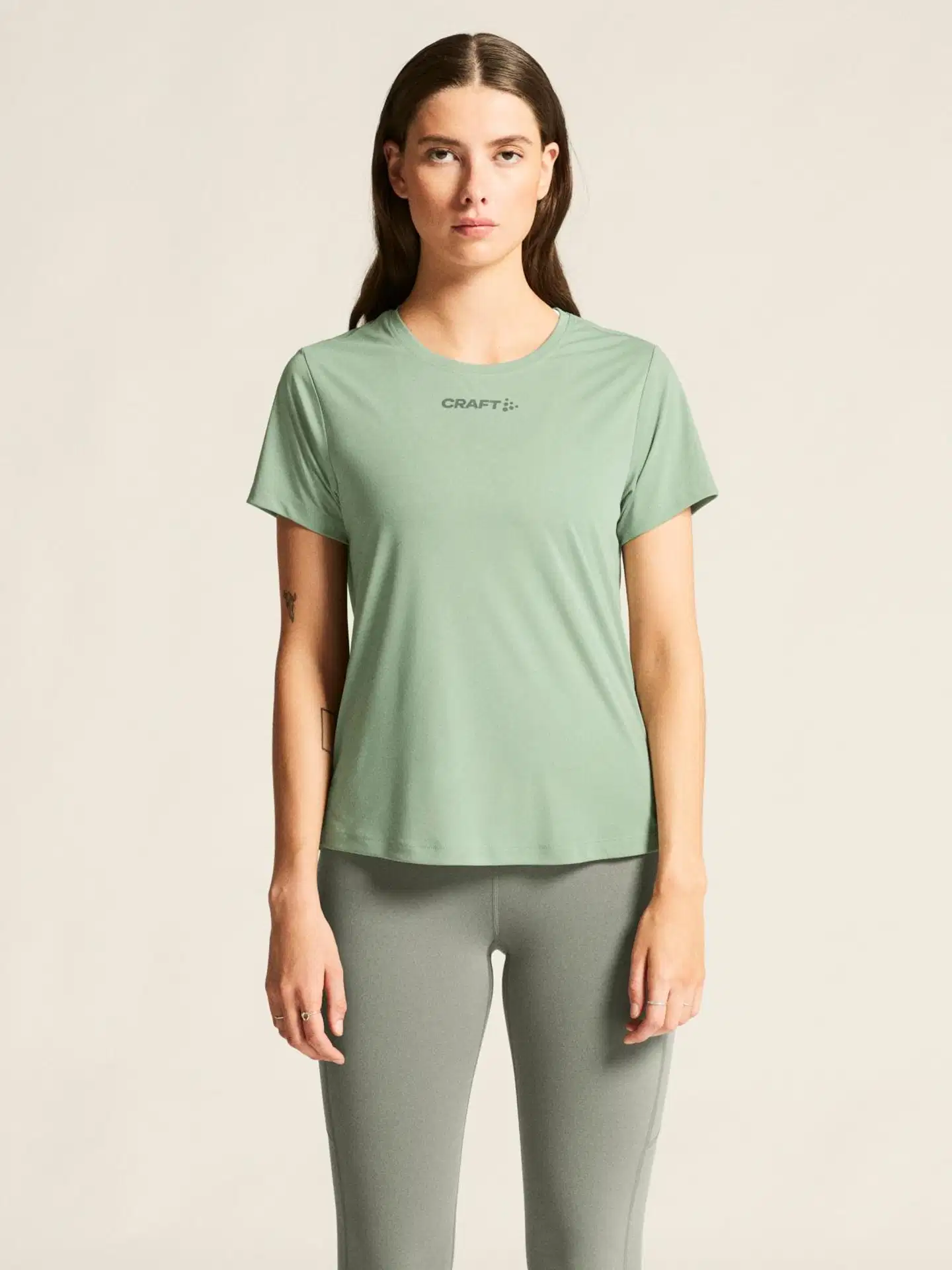 Craft naisten lyhythihainen juoksupaita core essence - Glacial - 3