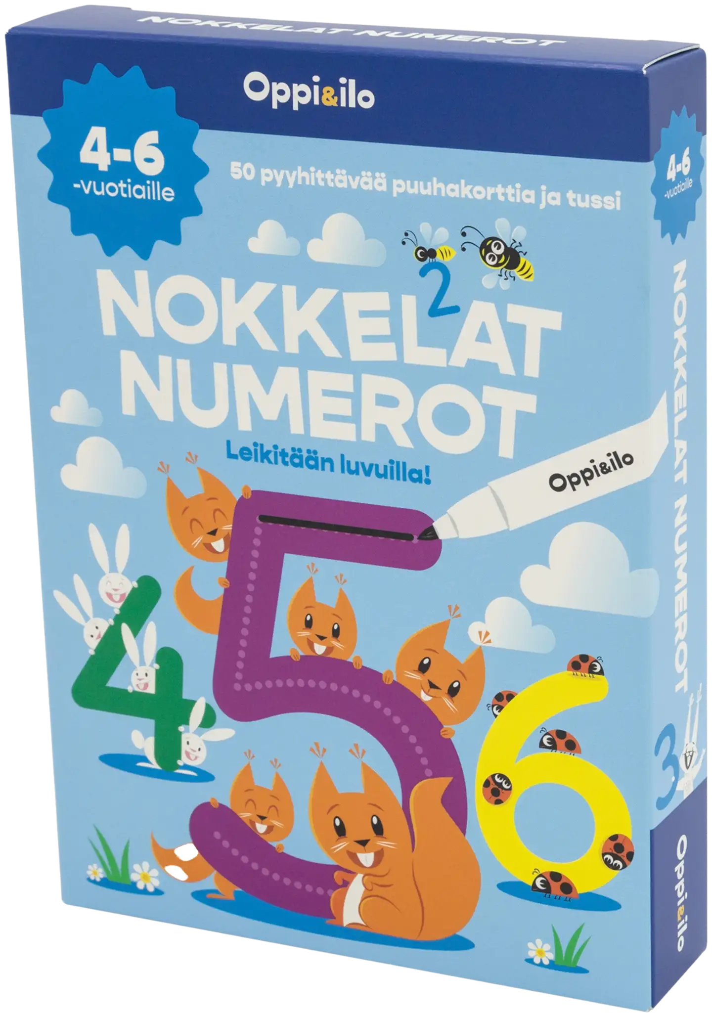 Oppi&ilo NOKKELAT NUMEROT-puuhakortit 4–6 v - 1