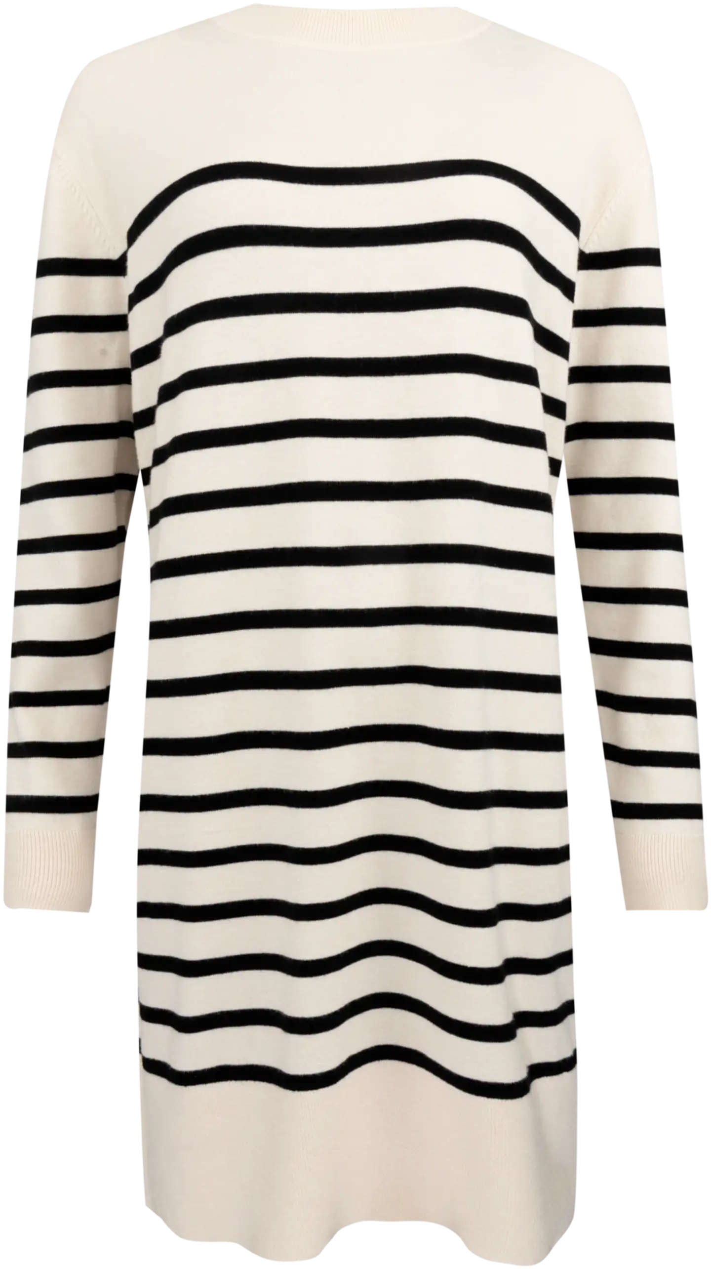 House naisten neulemekko raita 218H342507 - whitecap grey&black - 1