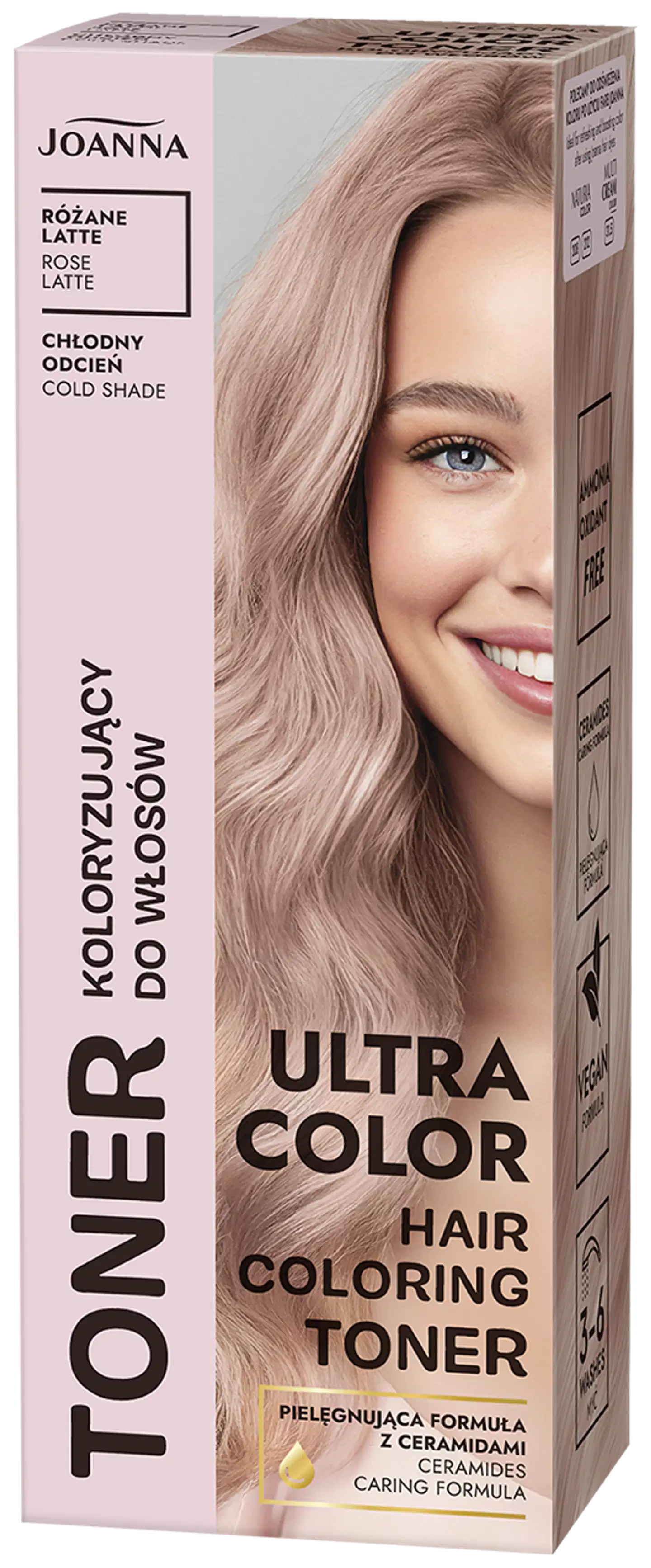 Joanna Ultra Color hiusten sävyte ruusu latte