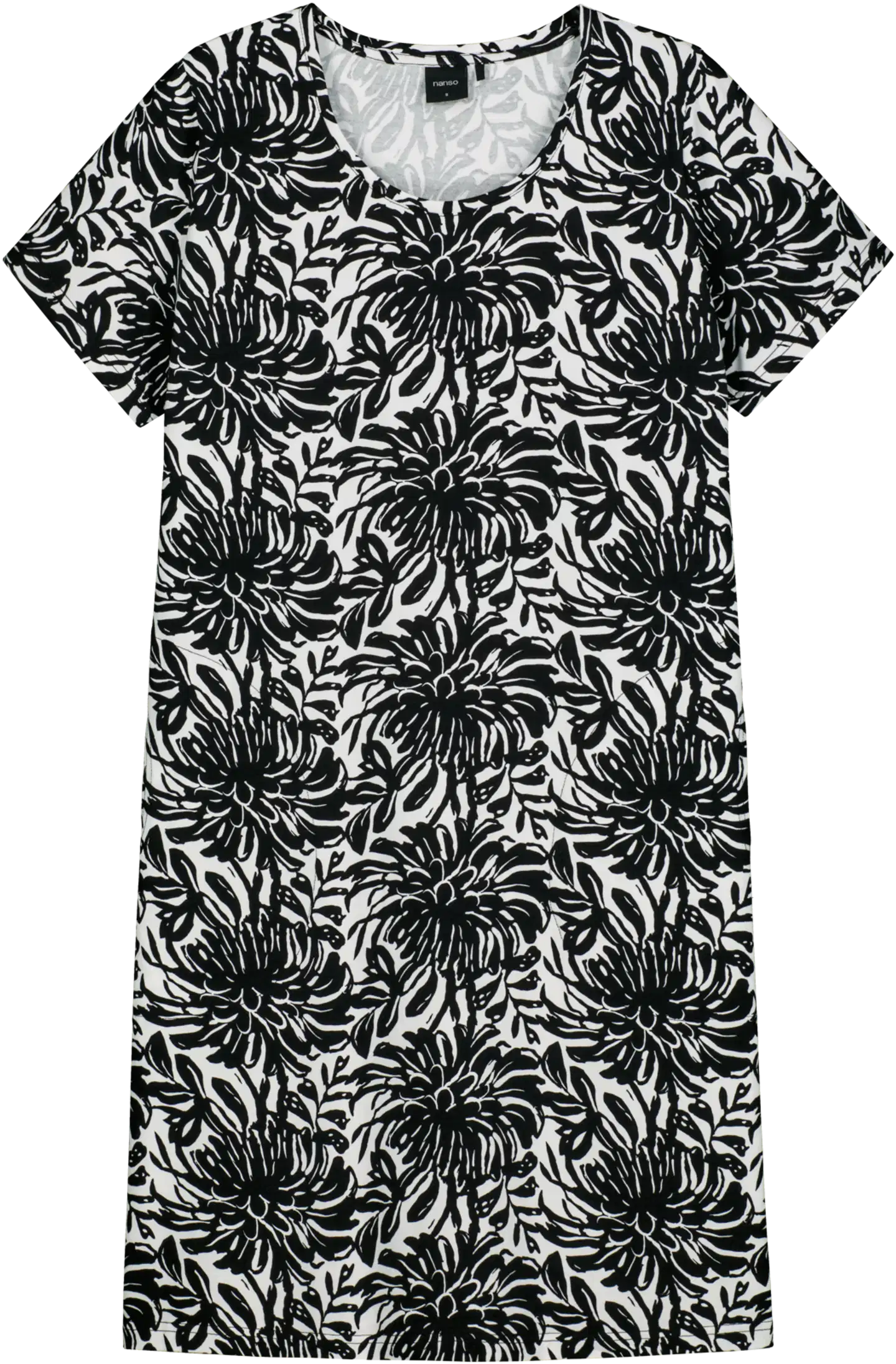 Nanso naisten mekko Safiiri - Mustavalkoinen
