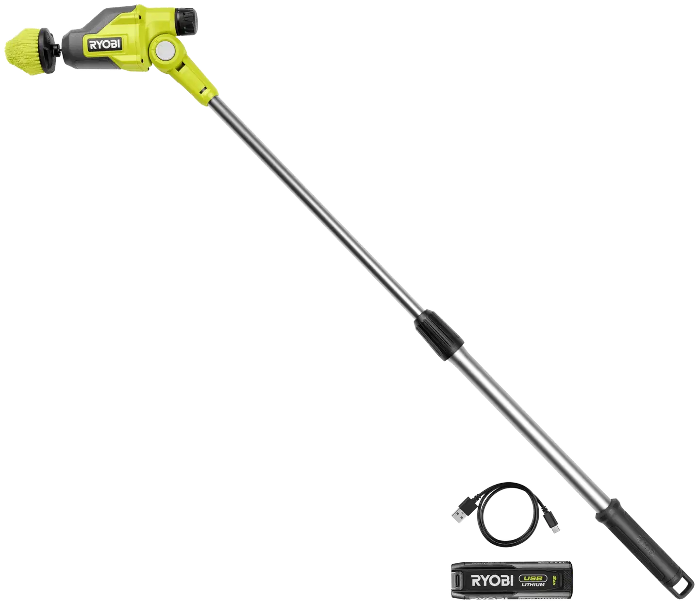 Ryobi 4V pesuharja teleskooppivarrella RTS4-120G - 1