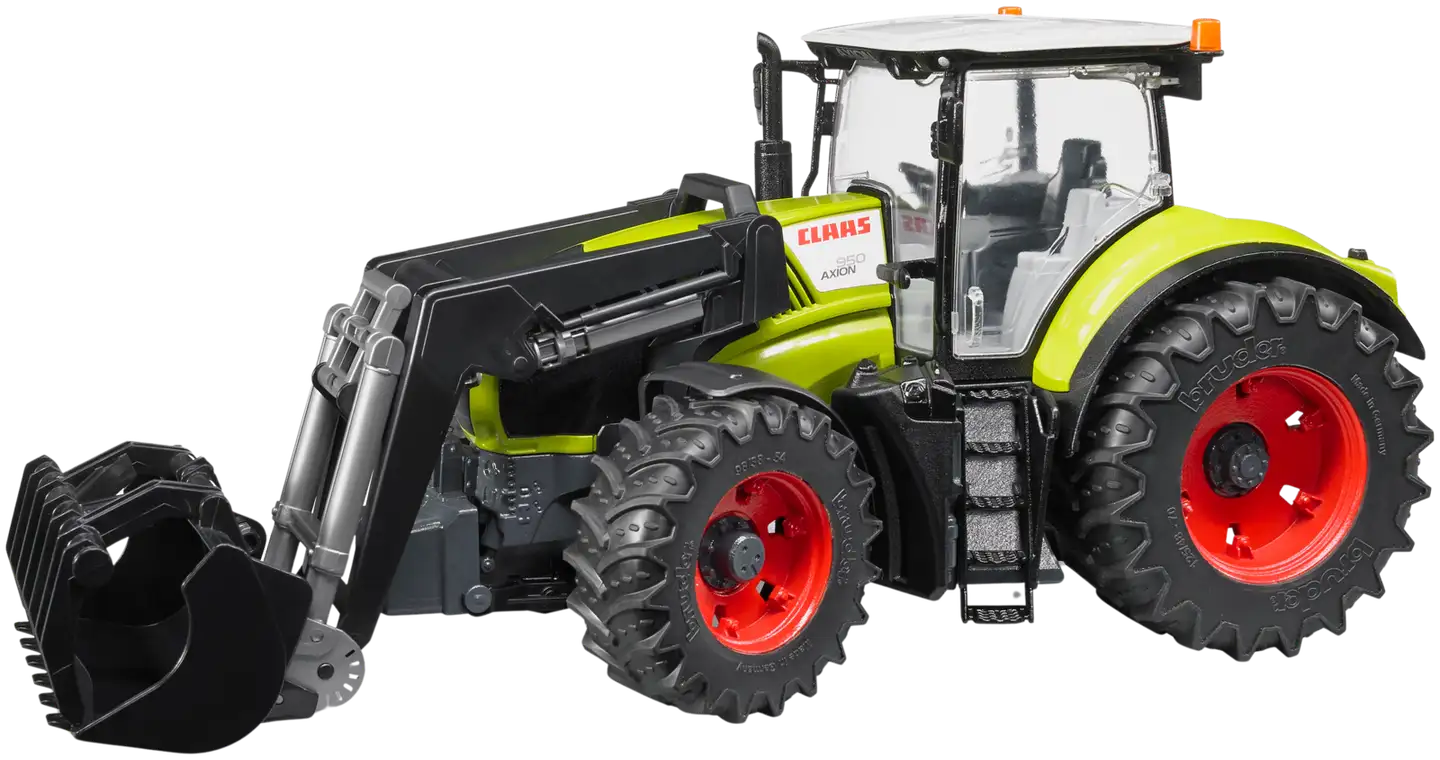 Bruder Claas Axion 950 traktori etukuormaajalla