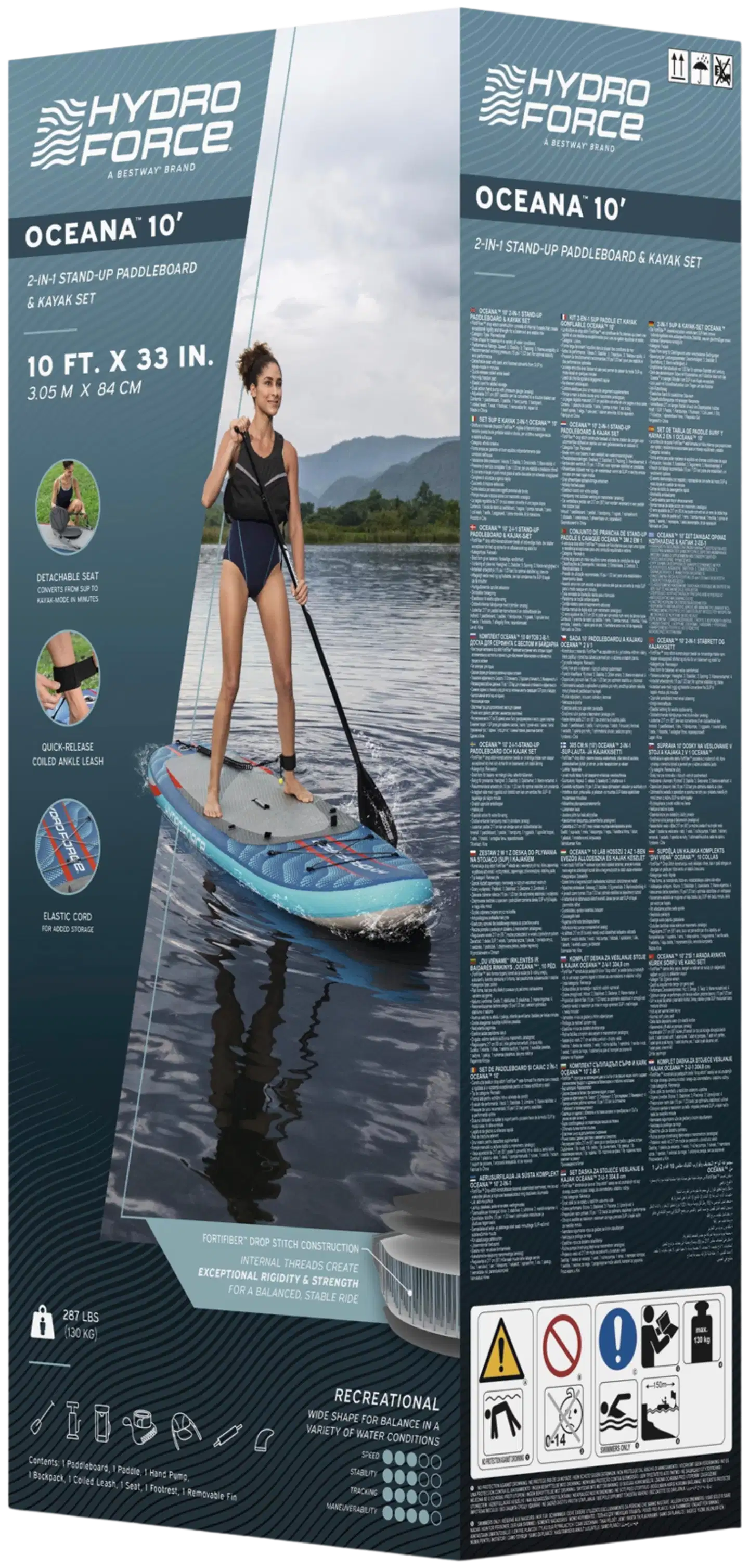 Hydro-Force 2-in-1 sup-lauta ja kajakki Oceana 305 cm - 2
