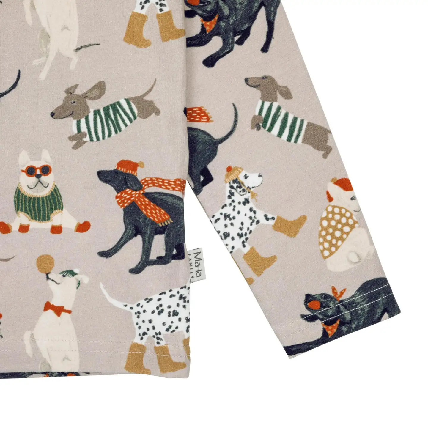 Ma-ia family lasten paita Koirat 204331 - BEIGE - 3