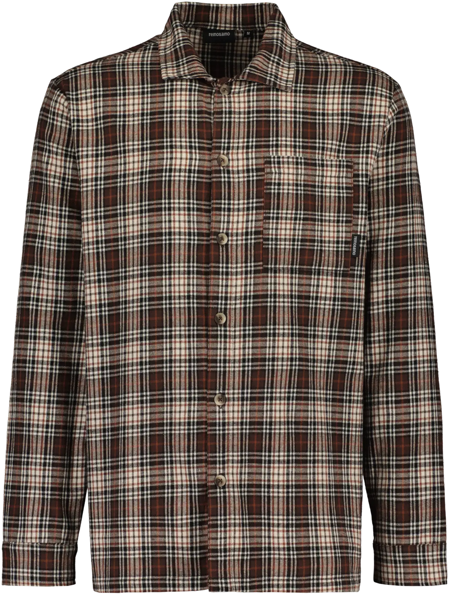 Reino&Aino miesten flanellipyjama - BROWN - 2
