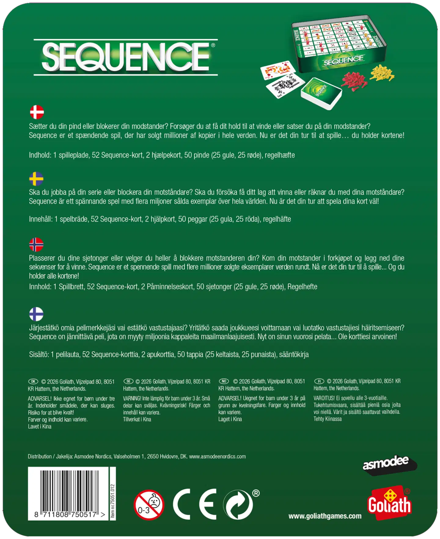 Sequence Travel Nordic -lautapeli - 4