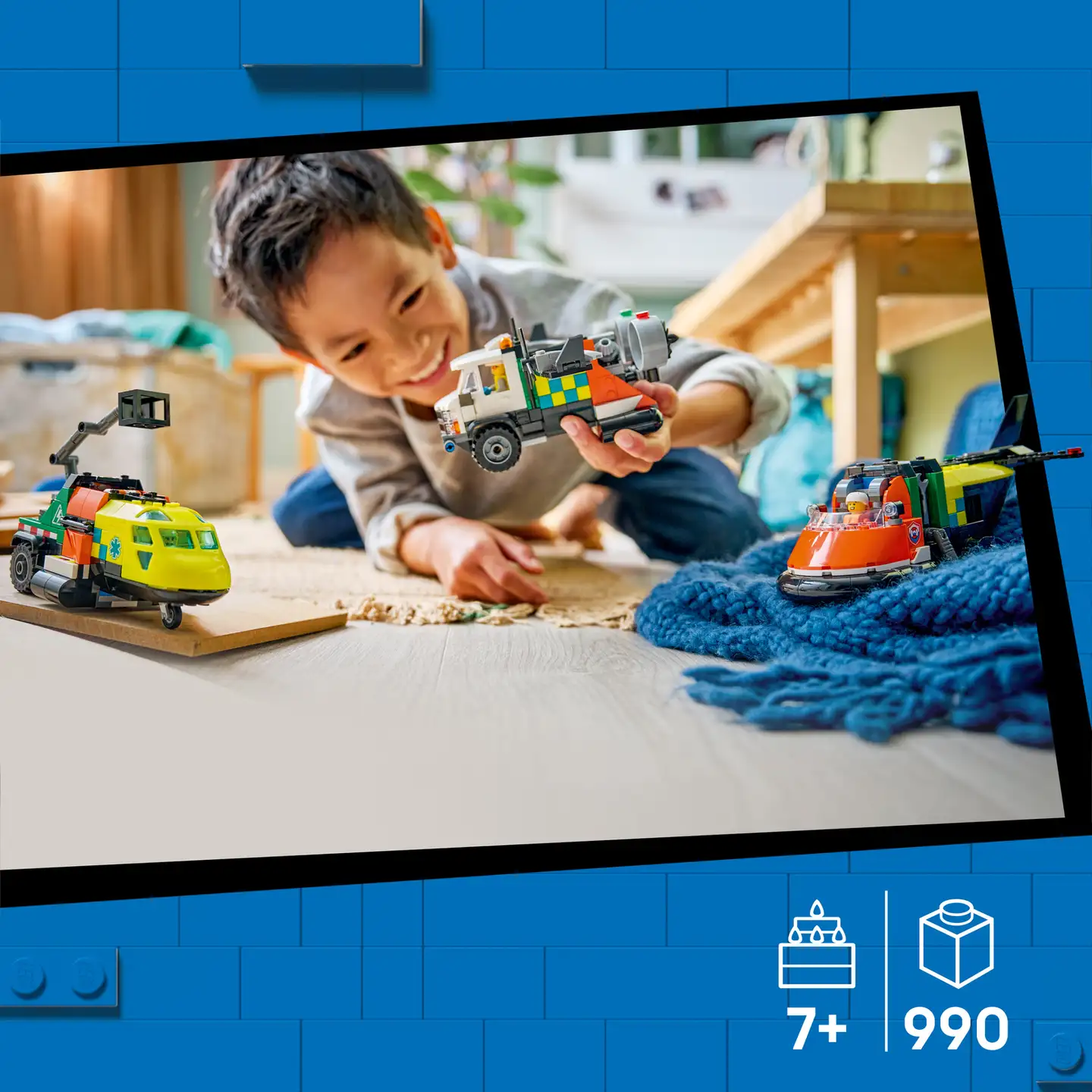 LEGO® City Great Vehicles 60505 Lentokone, huoltoauto ja ilmatyynyalus - 7