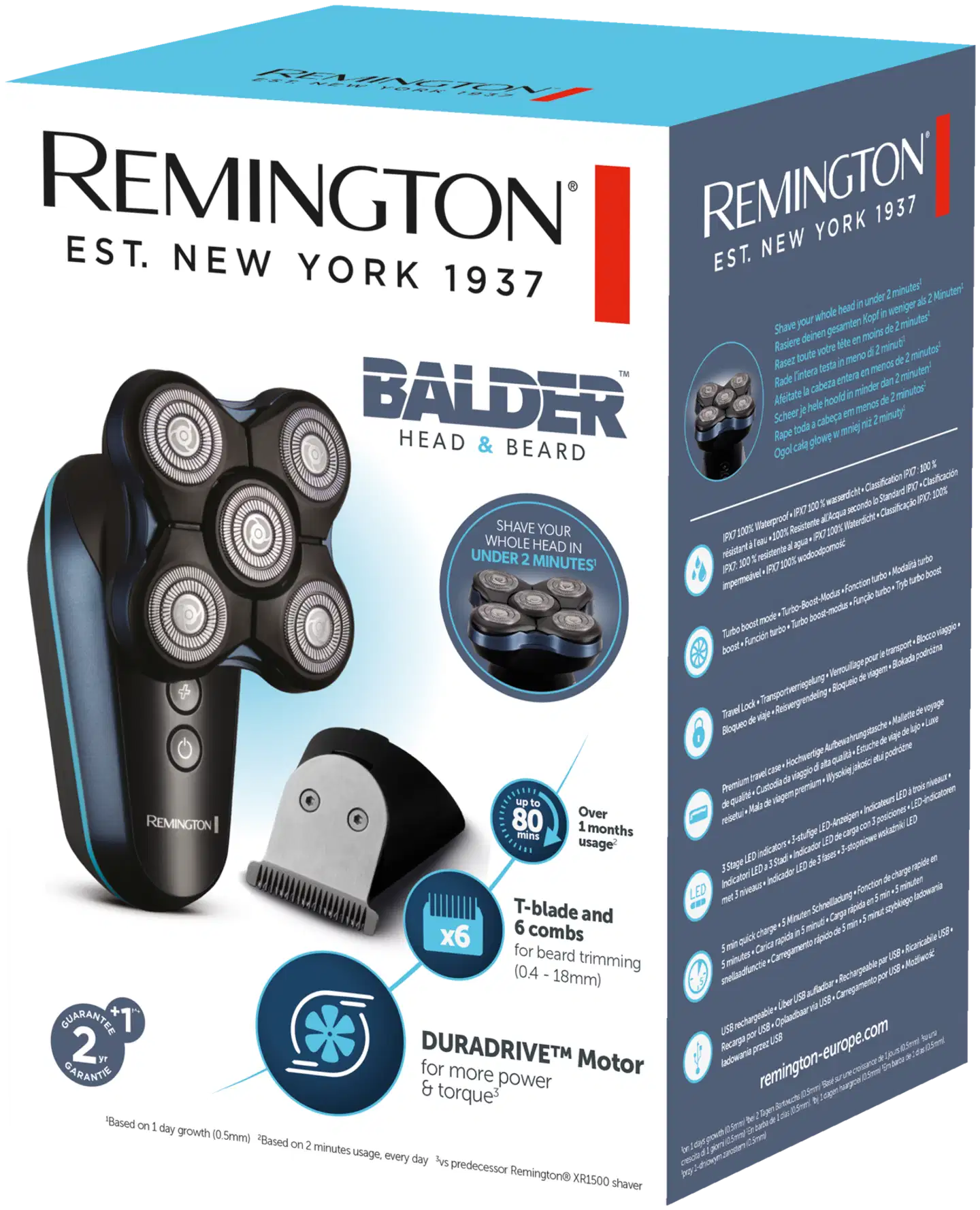 Remington hiustenleikkuri Balder Head&Beard XR8000 - 7