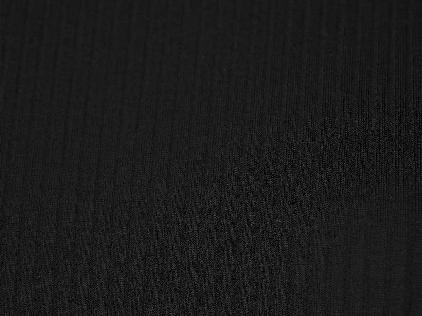 WKLY. naisten ribbipoolo, hihaton kääntöpoolokaulus - BLACK - 5