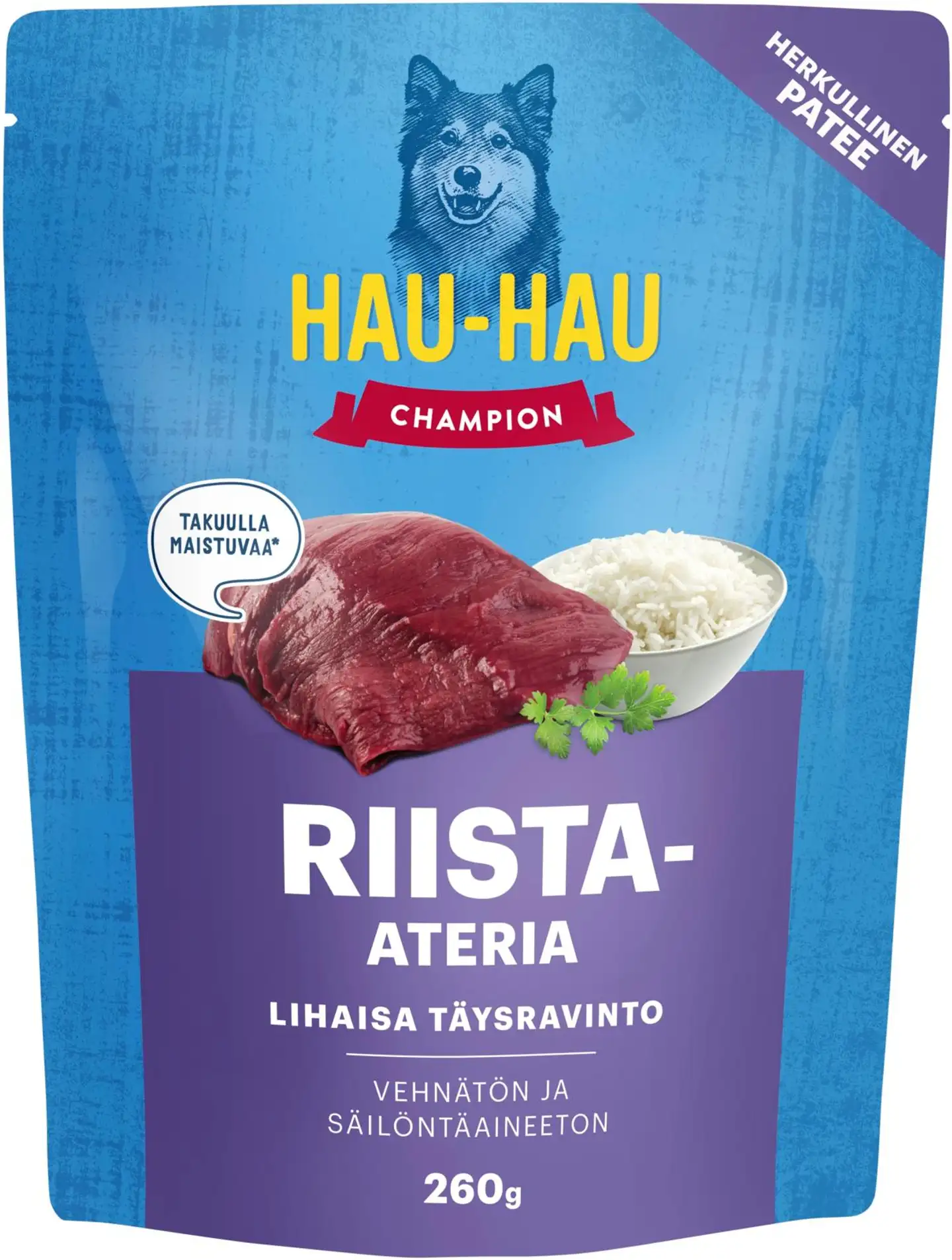 Hau-Hau Champion Riista-ateria täysravinto 260 g