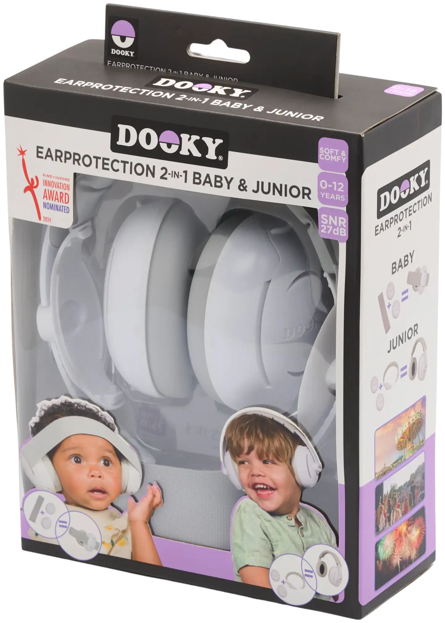 Dooky Kuulosuojaimet 2 in 1 Vauva/Juniori 0-12 V - 1