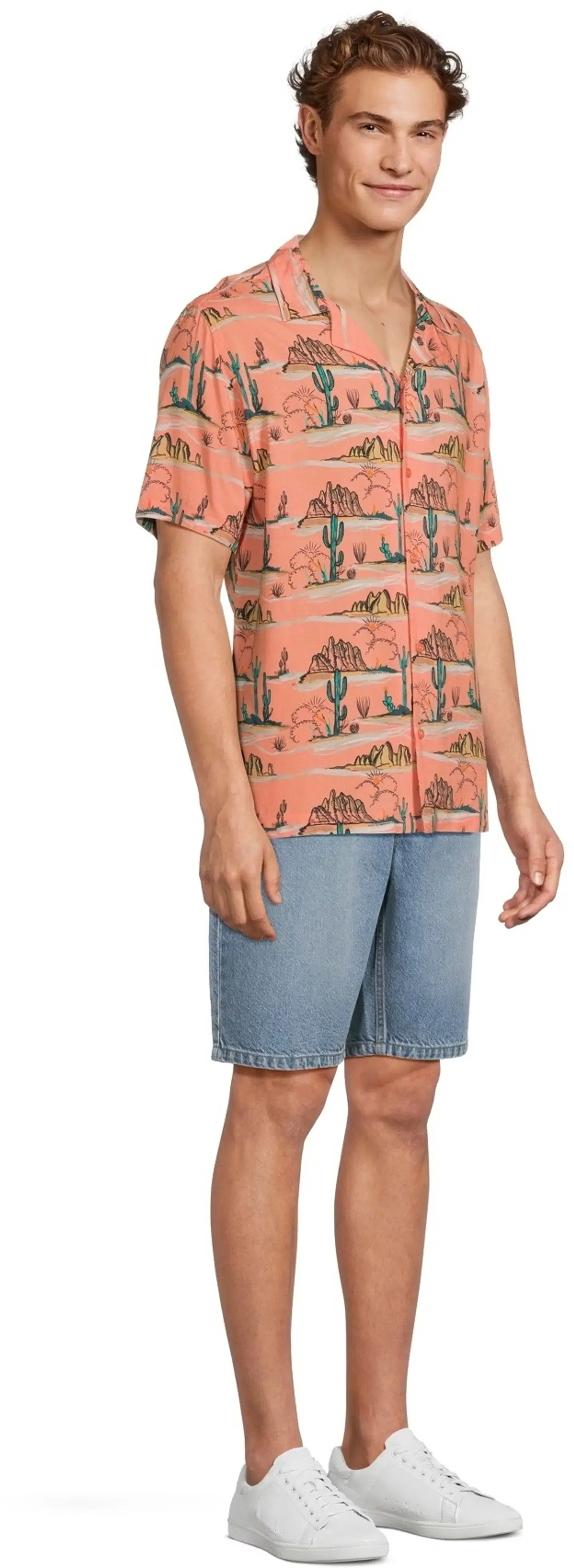 WKLY. miesten Hawaii-paita Desert Cowboy 194W152611 - Dusty orange - 4