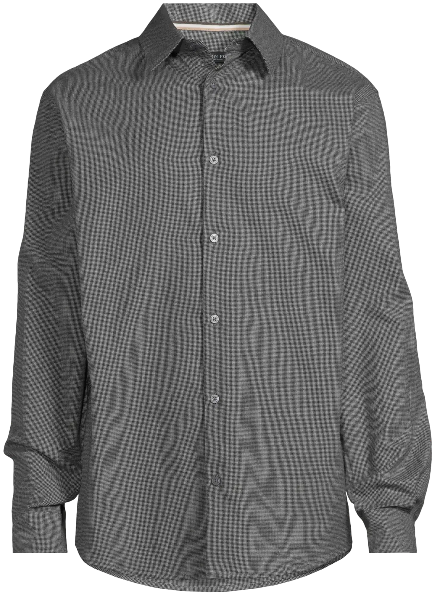 London Fog miesten kauluspaita miniruutu 194L292603 - Chargoal - 2