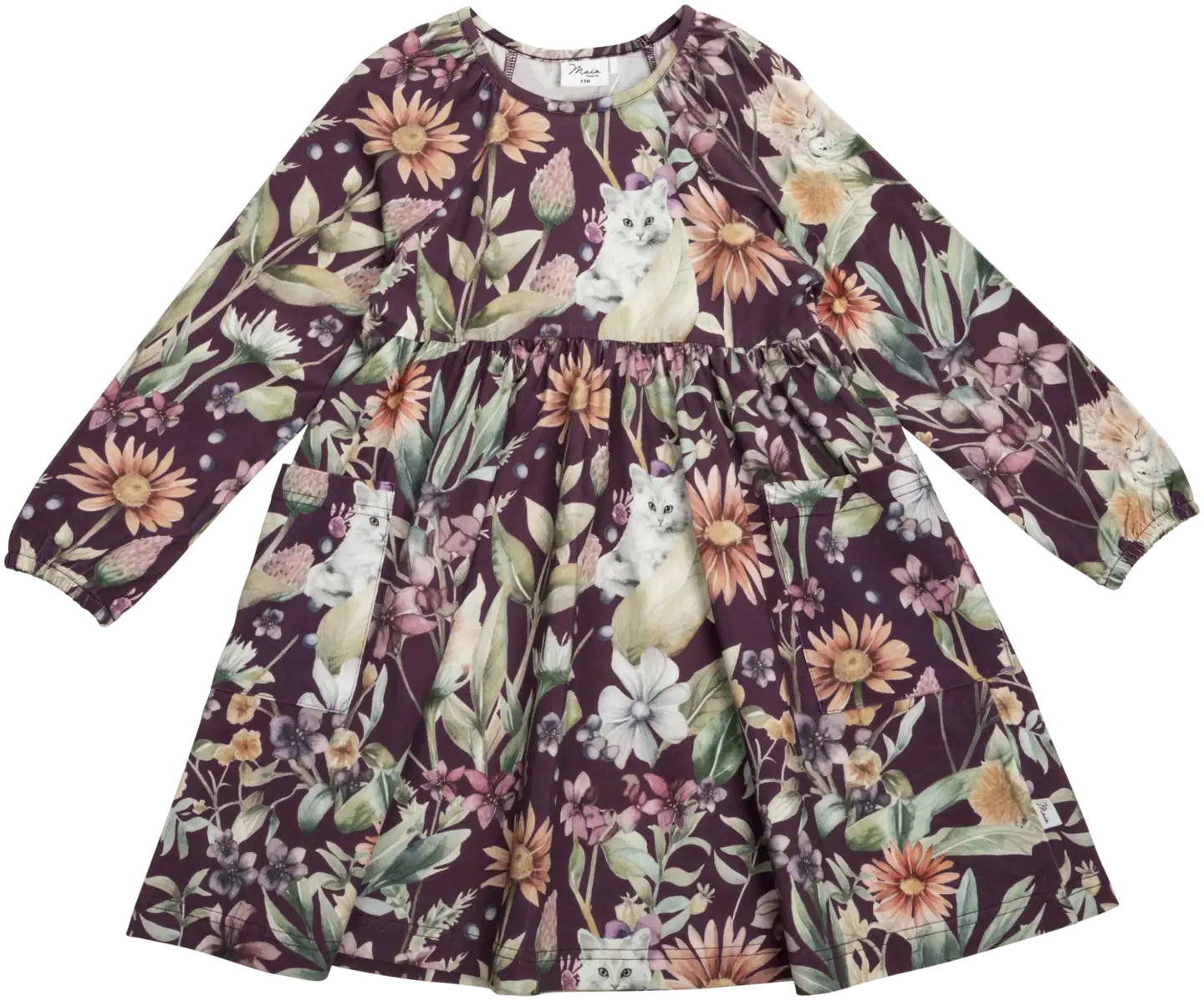 Maia family lasten mekko Kissanminttu 206007 - violetti - 1