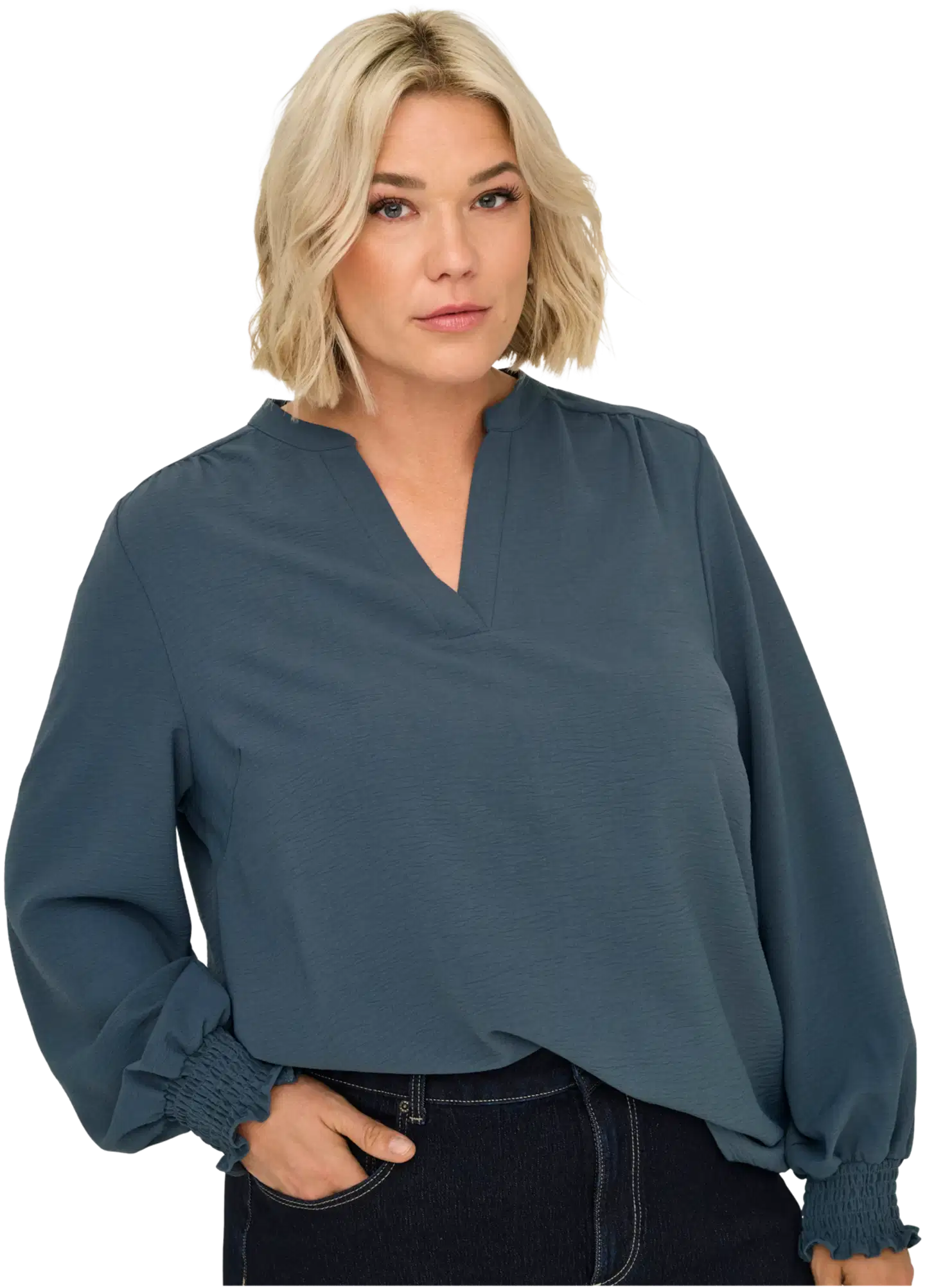 ONLY CARMAKOMA naisten paita Carmetta - Ombre Blue - 6
