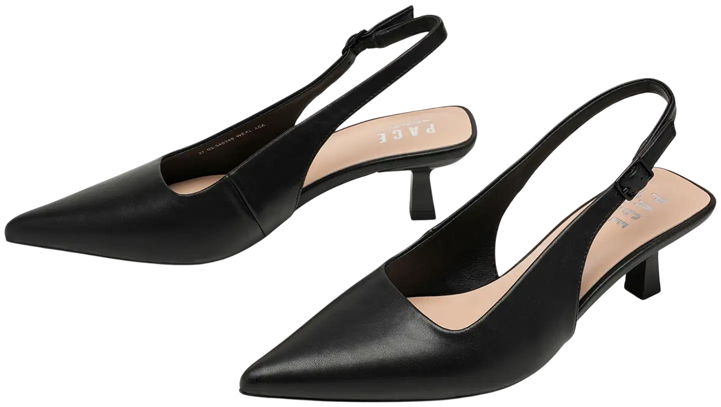 Pace naisten korolliset slingback-avokkaat Siga 345349 - BLACK - 2
