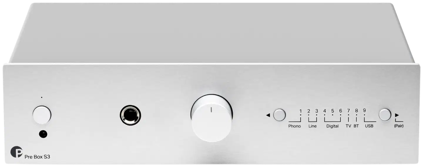 Pro-Ject Esivahvistin Pre Box S3 hopea - 2