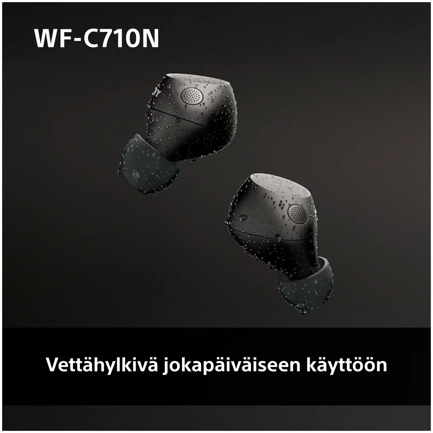 Sony langattomat vastamelunappikuulokkeet WF-C710NB musta - 9