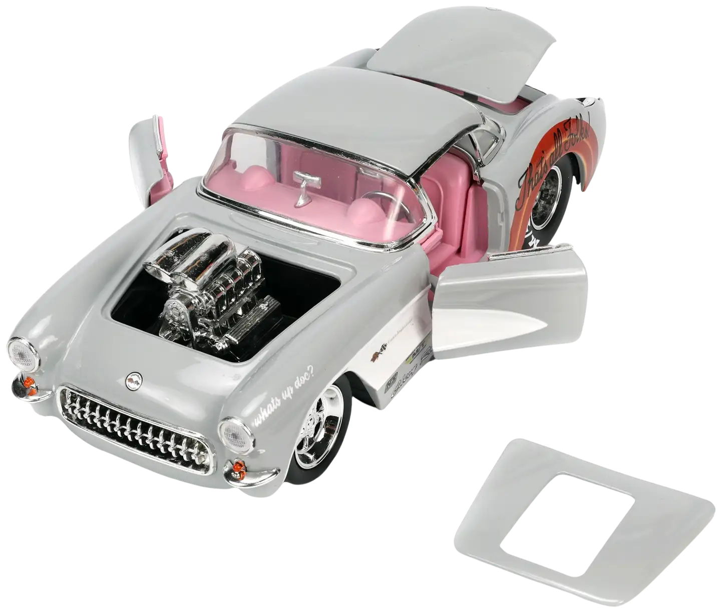 Jada Looney Tunes Väiski Vemmelsääri ja 1957 Chevrolet Corvette, 19 cm, 1:24, die-cast - 4