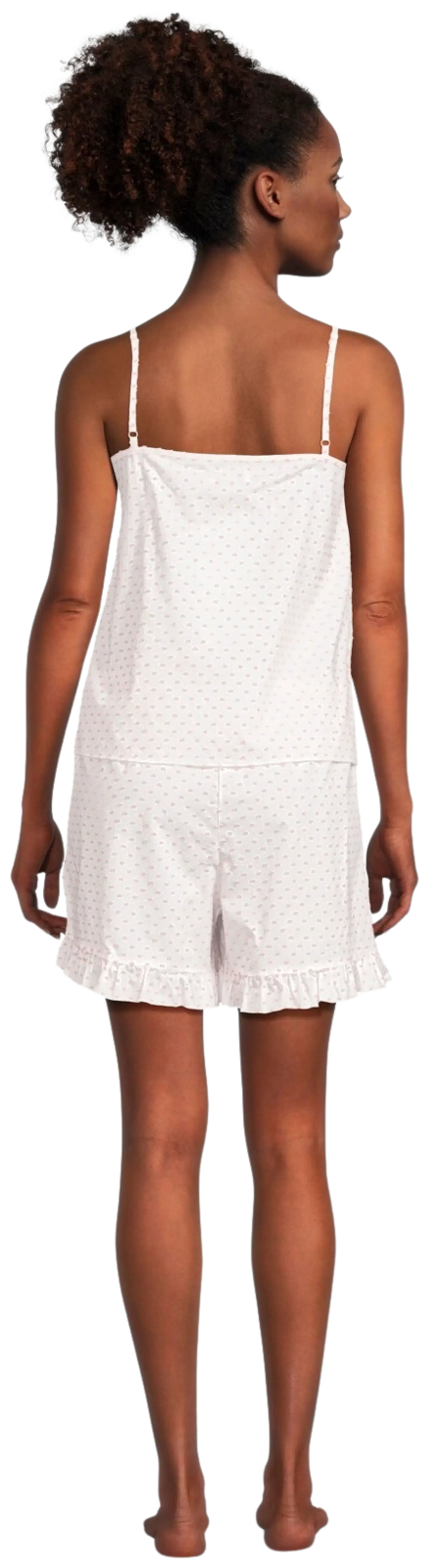 TEX naisten shortsipyjama I279944 - Off white - 3