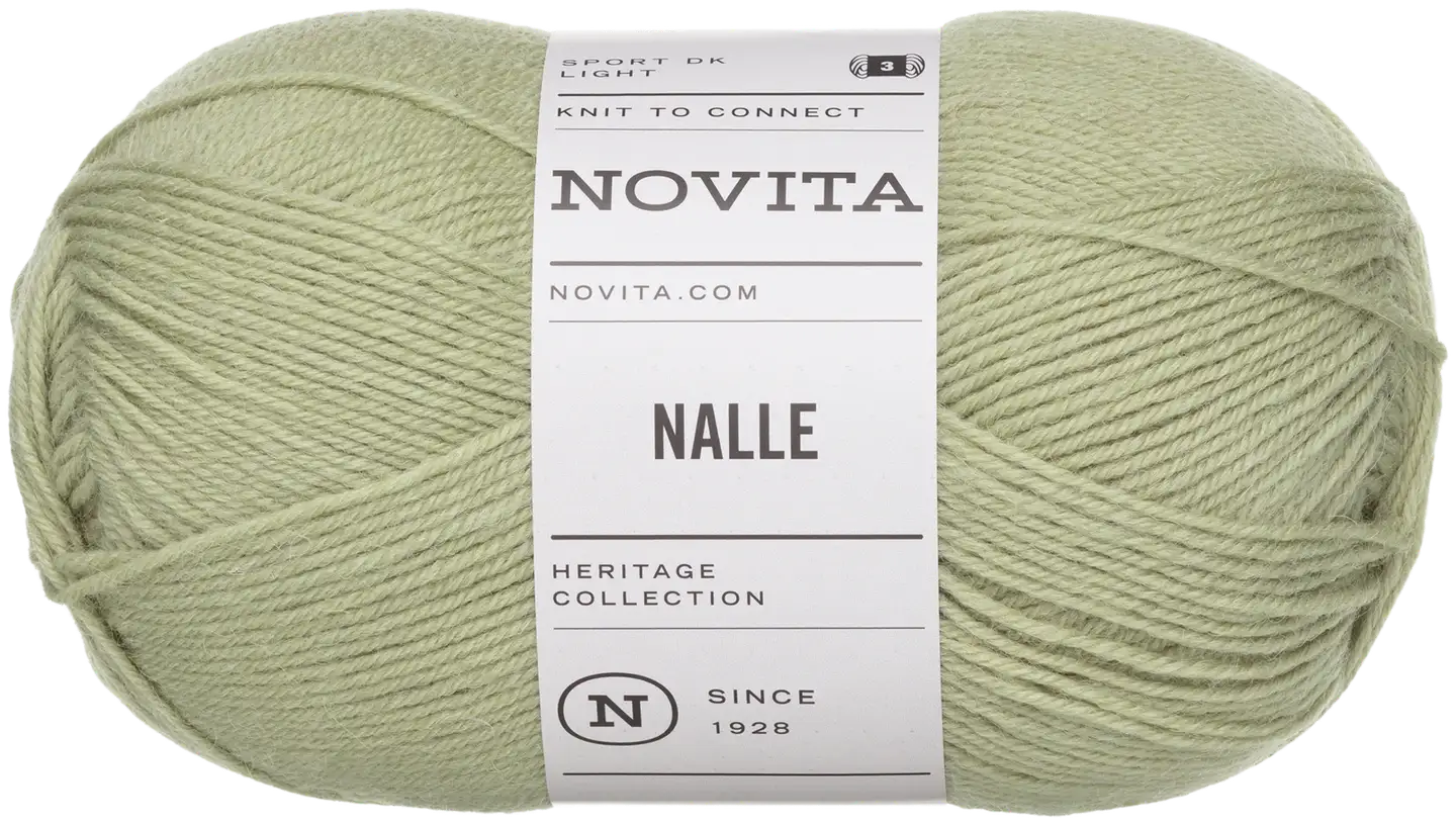 Novita lanka Nalle 100g vaalea salvia 3161 - 1