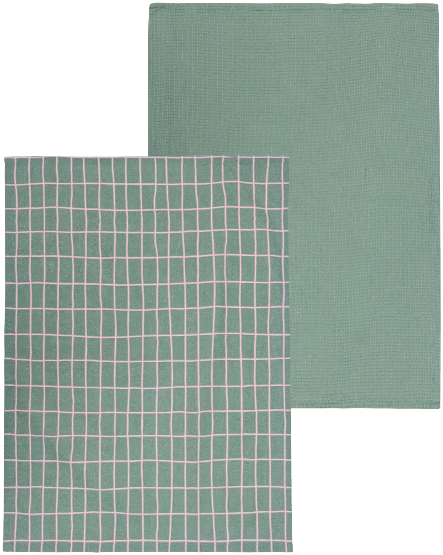 House keittiöpyyhe Elonkorjuu 50x70 cm vihreä/vaaleanpunainen 2 kpl PatternLab - 1