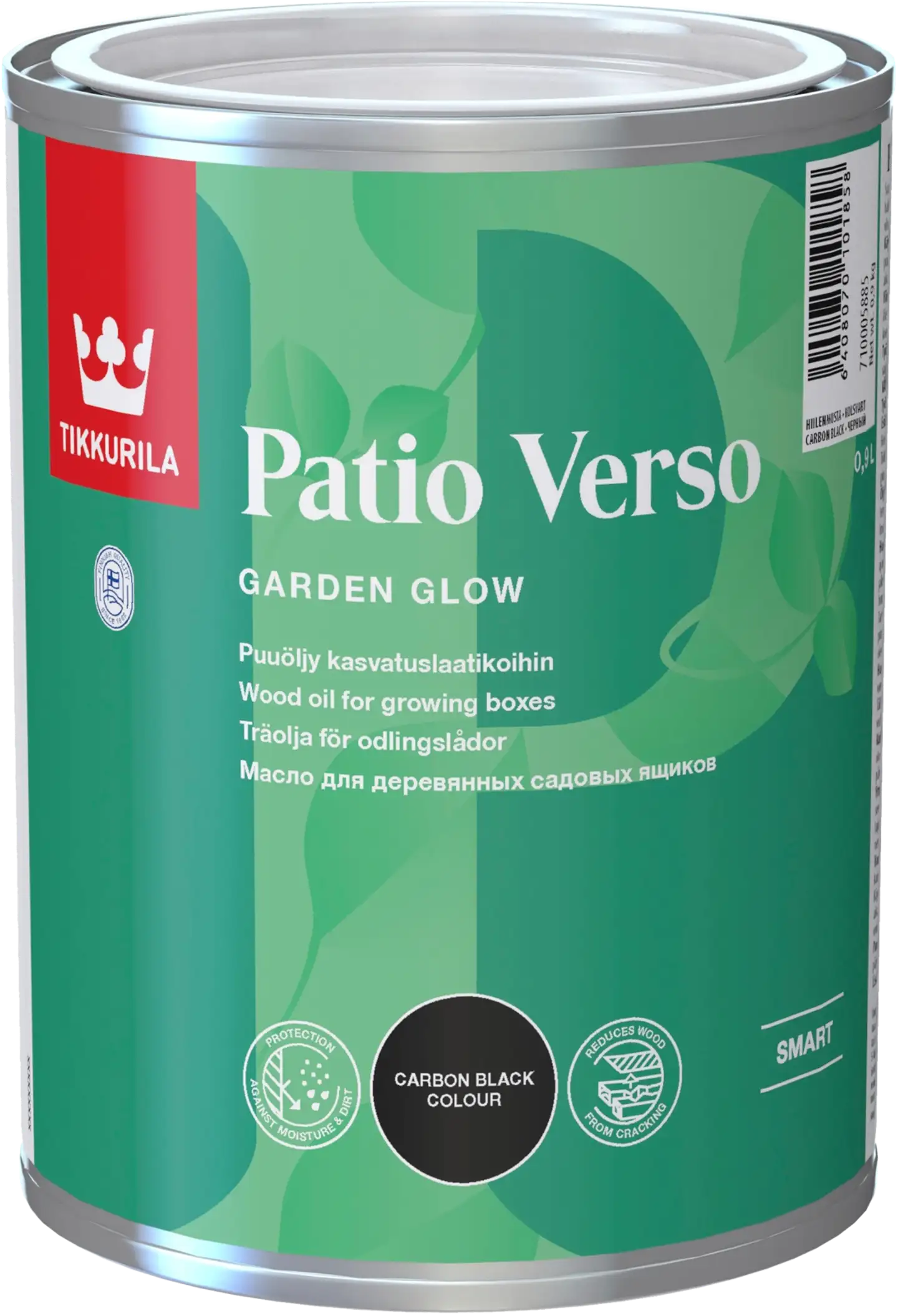 Tikkurila puuöljy Patio Verso 0,9 l hiilenmusta