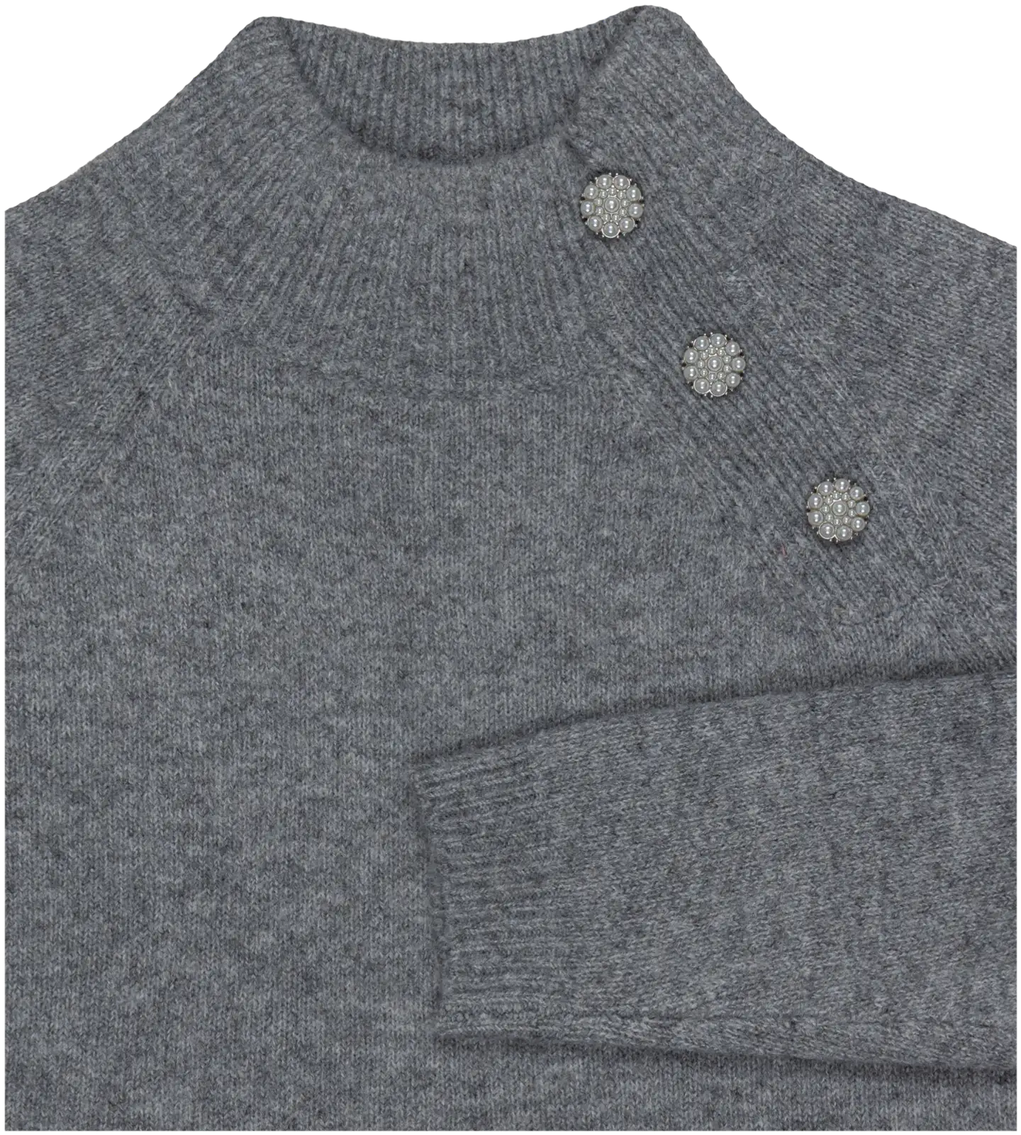 House naisten neulemekko 213H402504 - dark mel grey - 3
