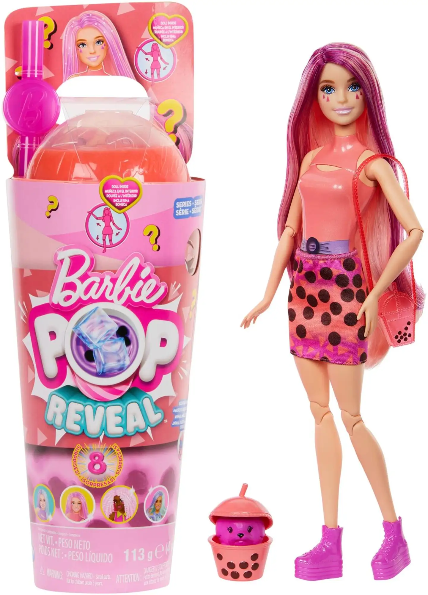 Barbie Pop Reveal Boba -nukke - 1