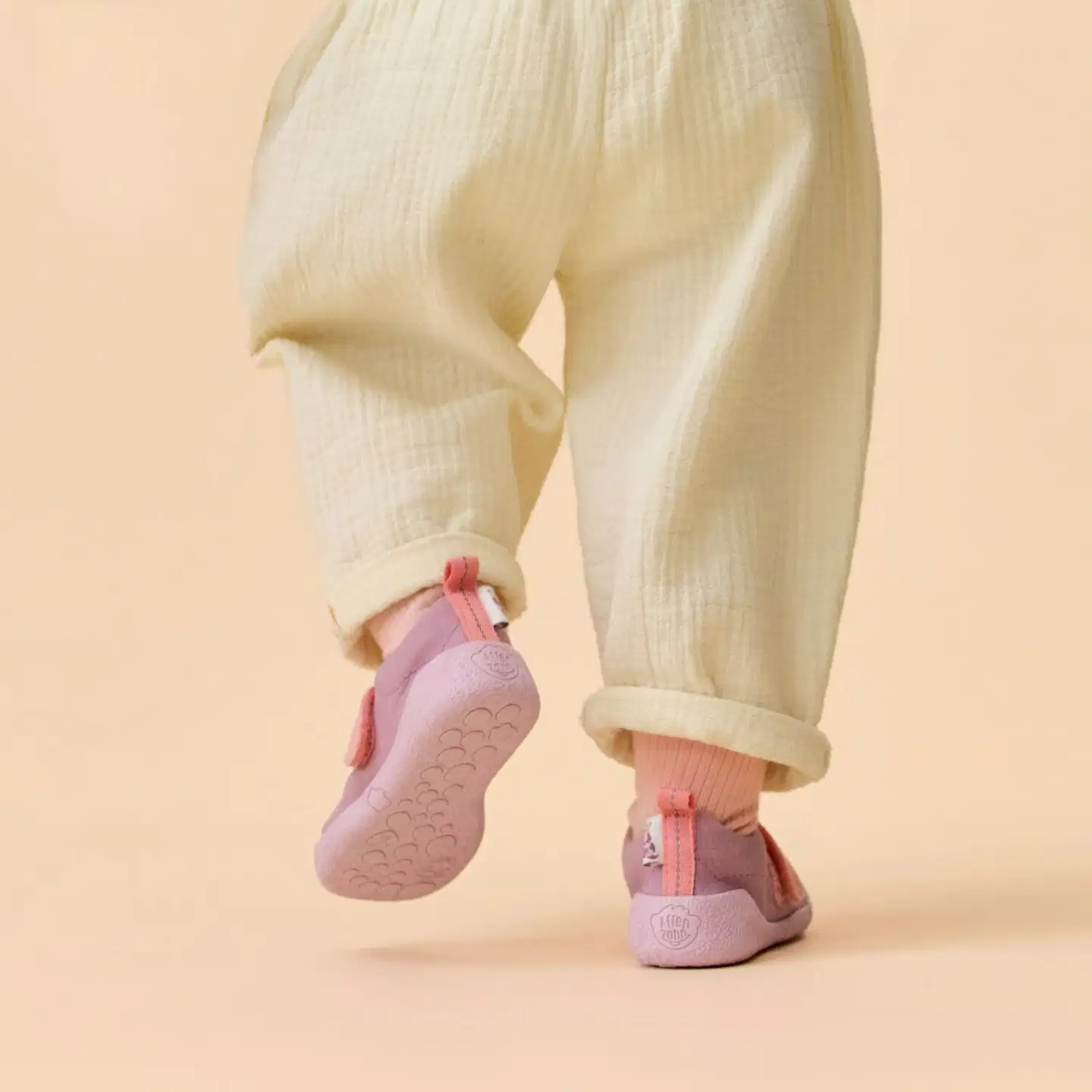 Affenzahn pienten lasten paljasjalkakenkä Prewalker Cotton Smally - rose - 10