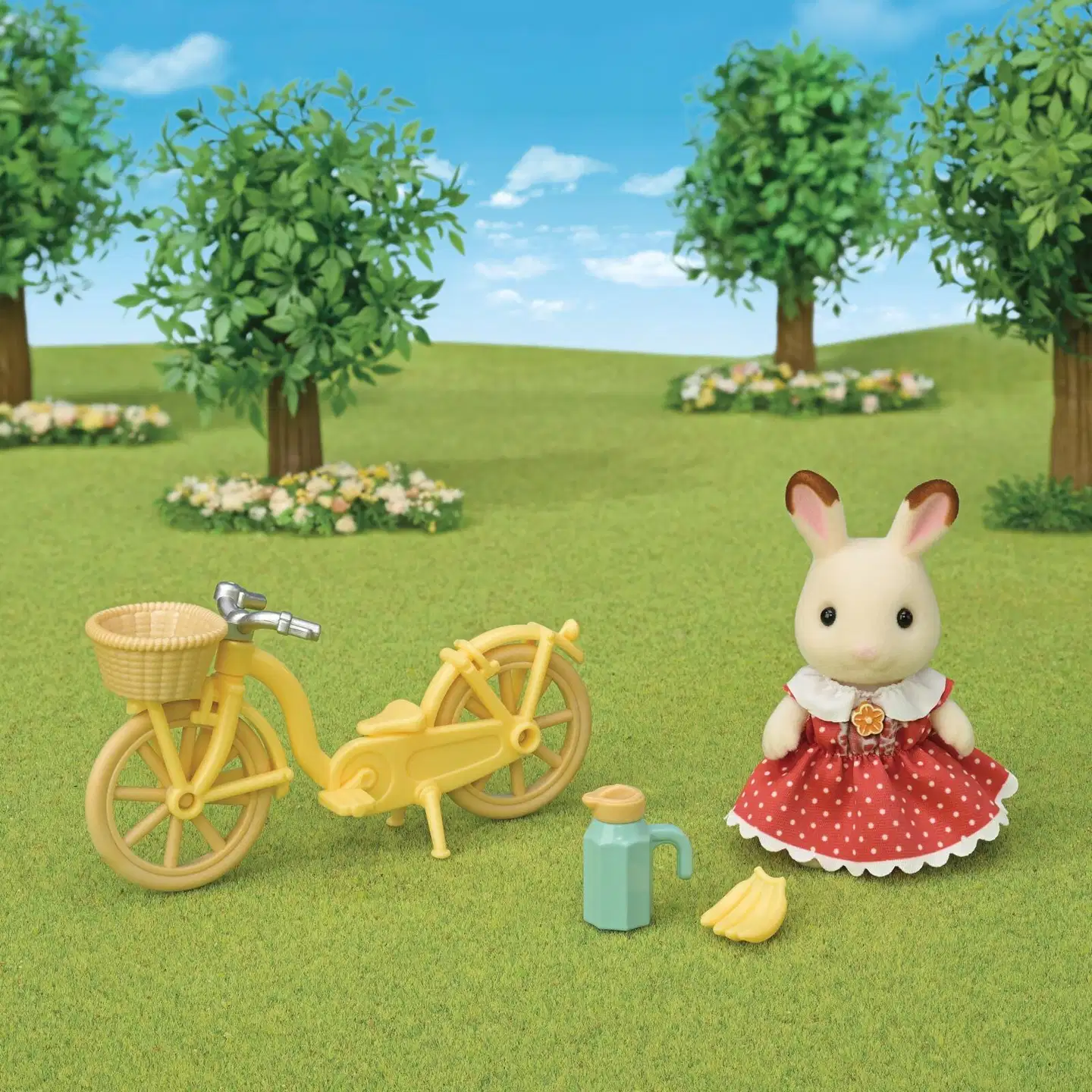 Sylvanian Families Suklaapuputyttö pyöräilemässä - 2