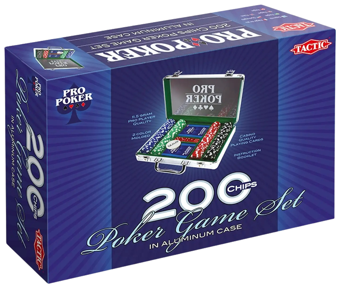 Tactic pokeri Pro Poker salkku 200 merkkiä - 1