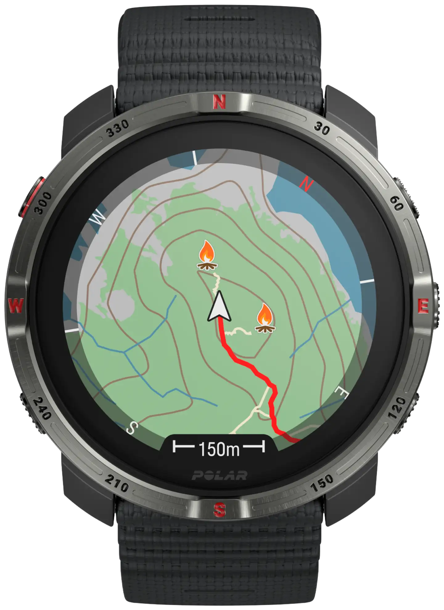 Polar Outdoor-kello Grit X2 musta S-L - 3