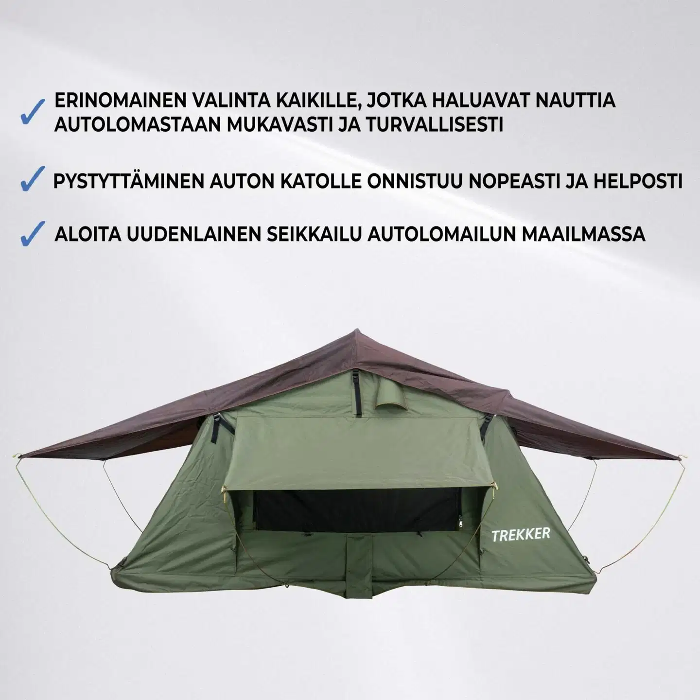 Trekker kattoteltta camper m, vihreä - 3
