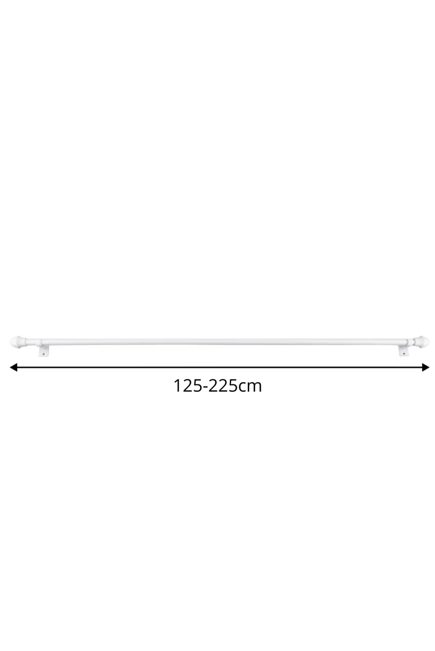 Ihanin verhotanko Cafe valkoinen 125-220cm 11/13mm - 3