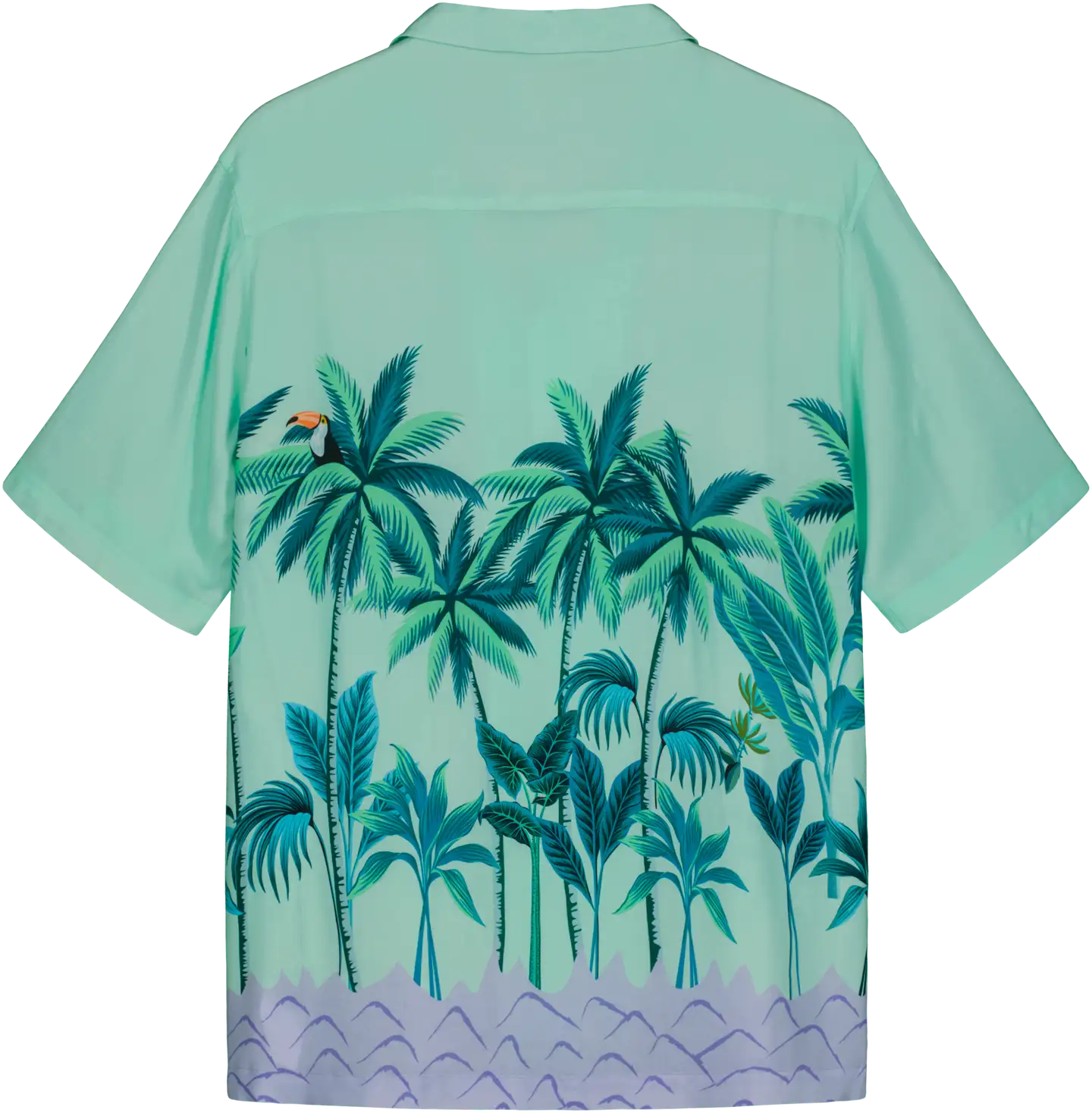 WKLY. miesten lyhythihainen Hawaii-paita 194W152509 - Light green - 2