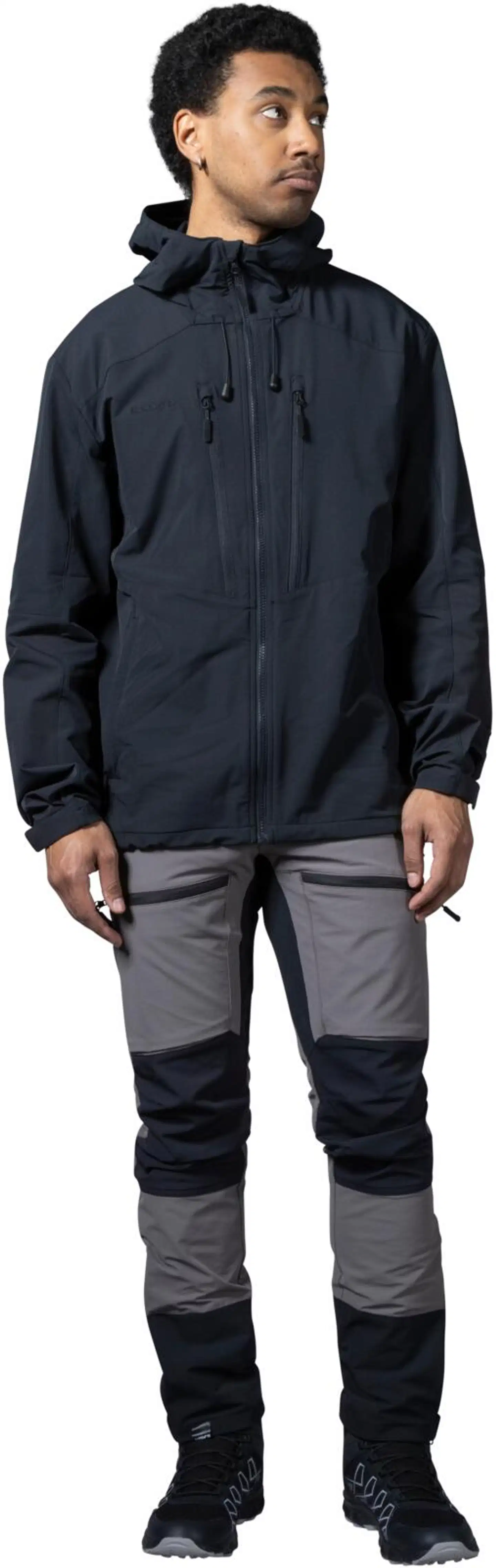 Luode12 miesten ulkoilukengät Muonio WP Mid - Black/Grey - 9