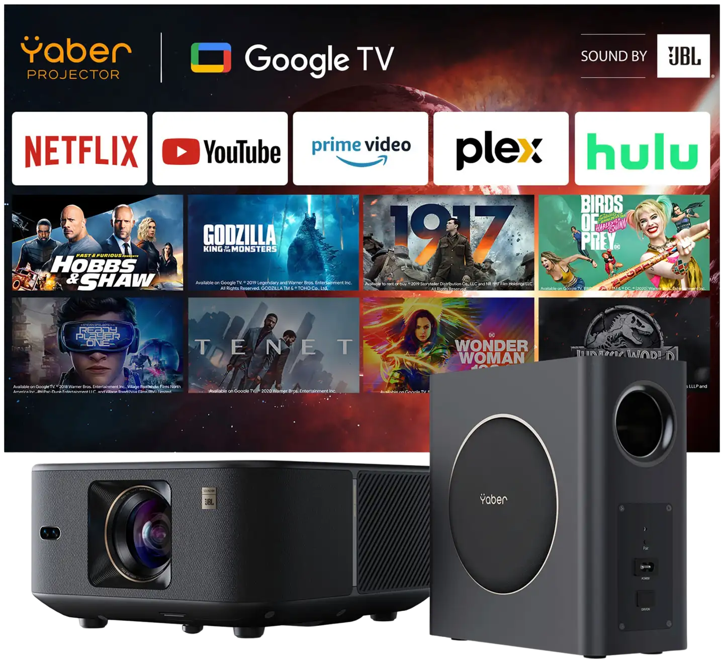 Yaber Full HD LCD projektori subwooferilla K3 Pro - 1