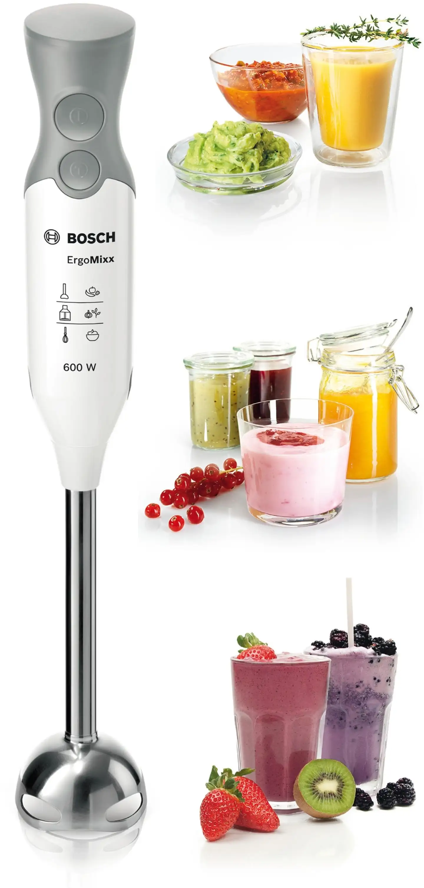 Bosch Sauvasekoitin MSM66110  ErgoMixx 600 W Valkoinen - 5