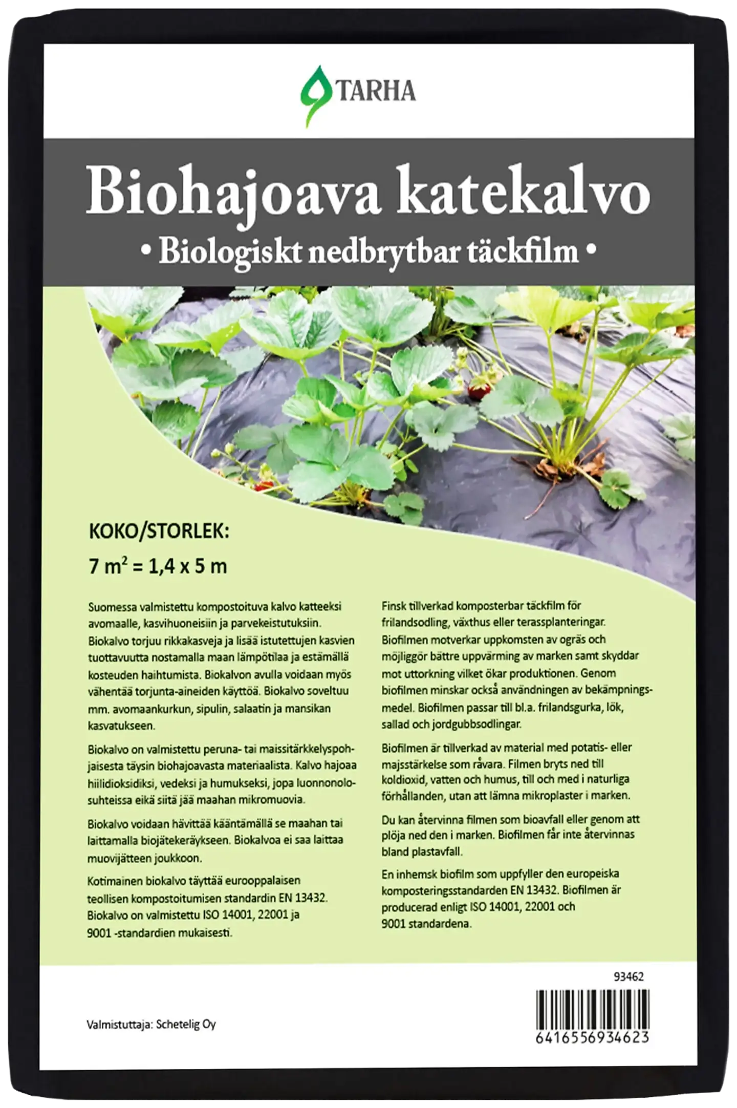 Tarha biohajoava katekalvo 7 m2 ( 1,4 x 5 m) - 1