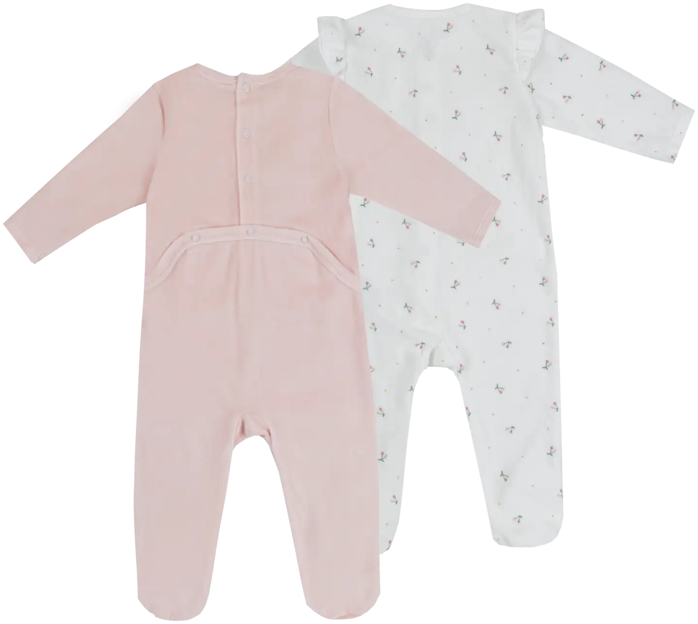 TEX BABY vauvojen potkupuku veluuria I990406 2-pack - pink light - 2